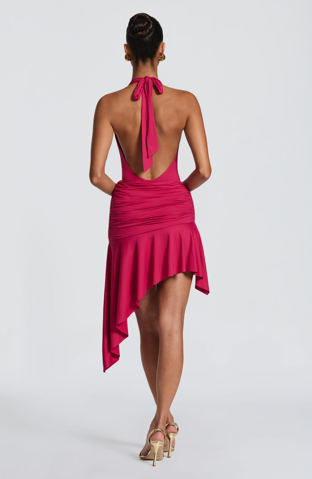 Fioreclo Amaro Mini Skirt in Raspberry