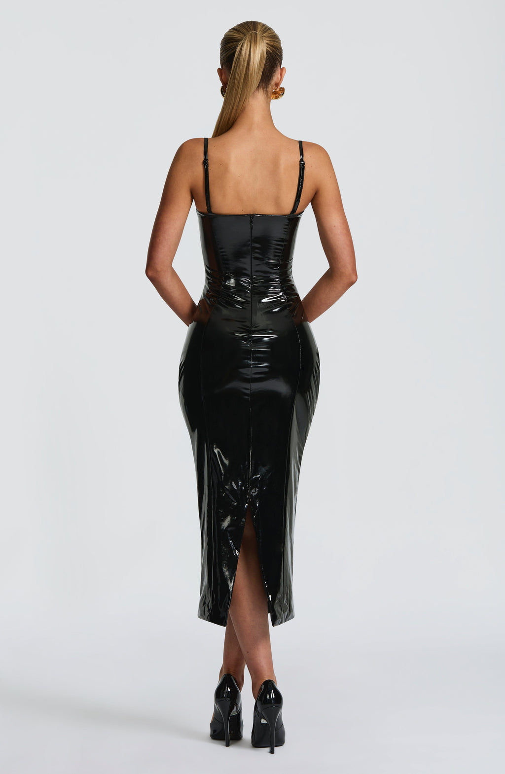 Fioreclo Amelie Midi Dress in Black