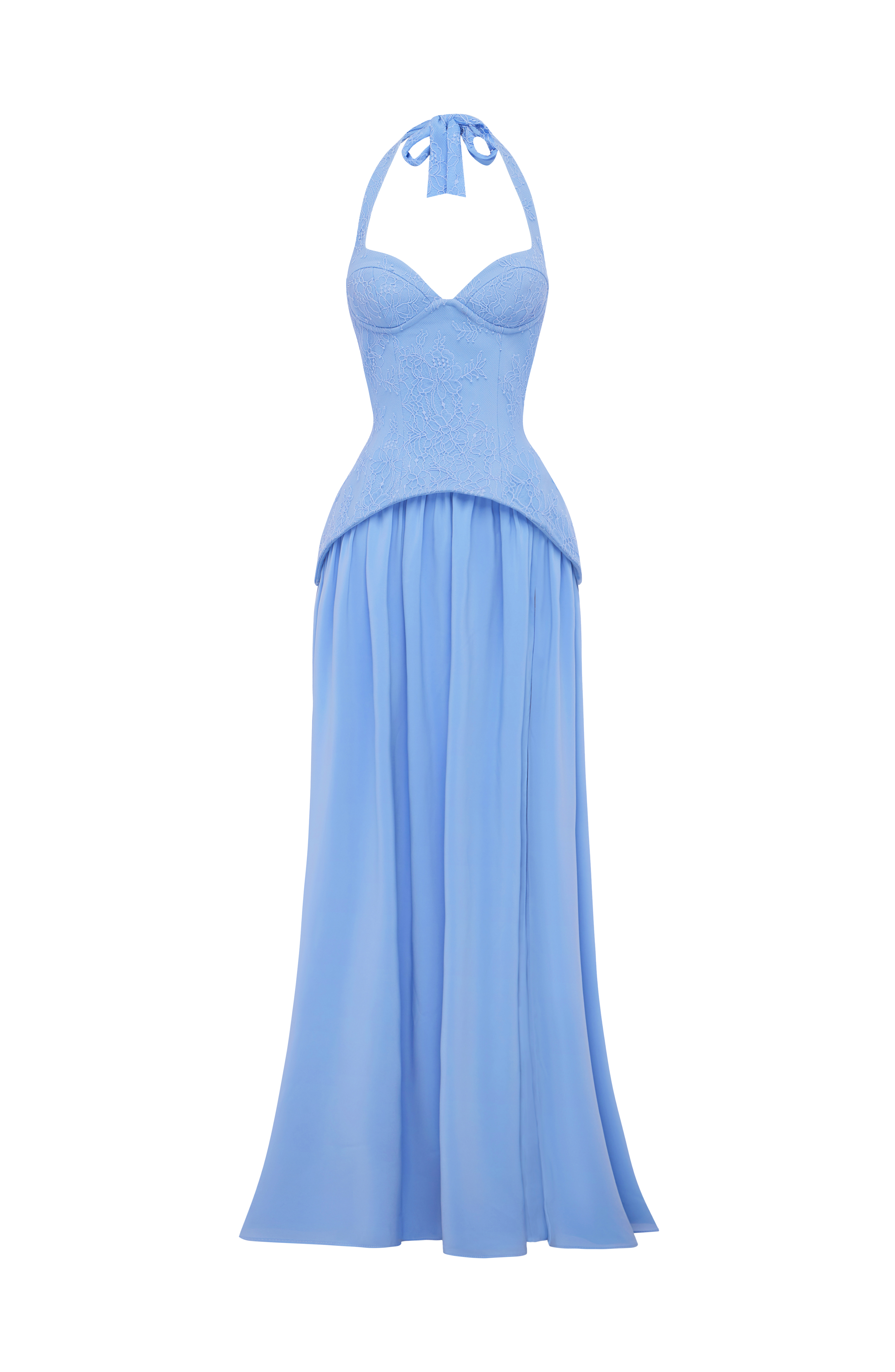 Fioreclo Amira Maxi Dress in Powder Blue