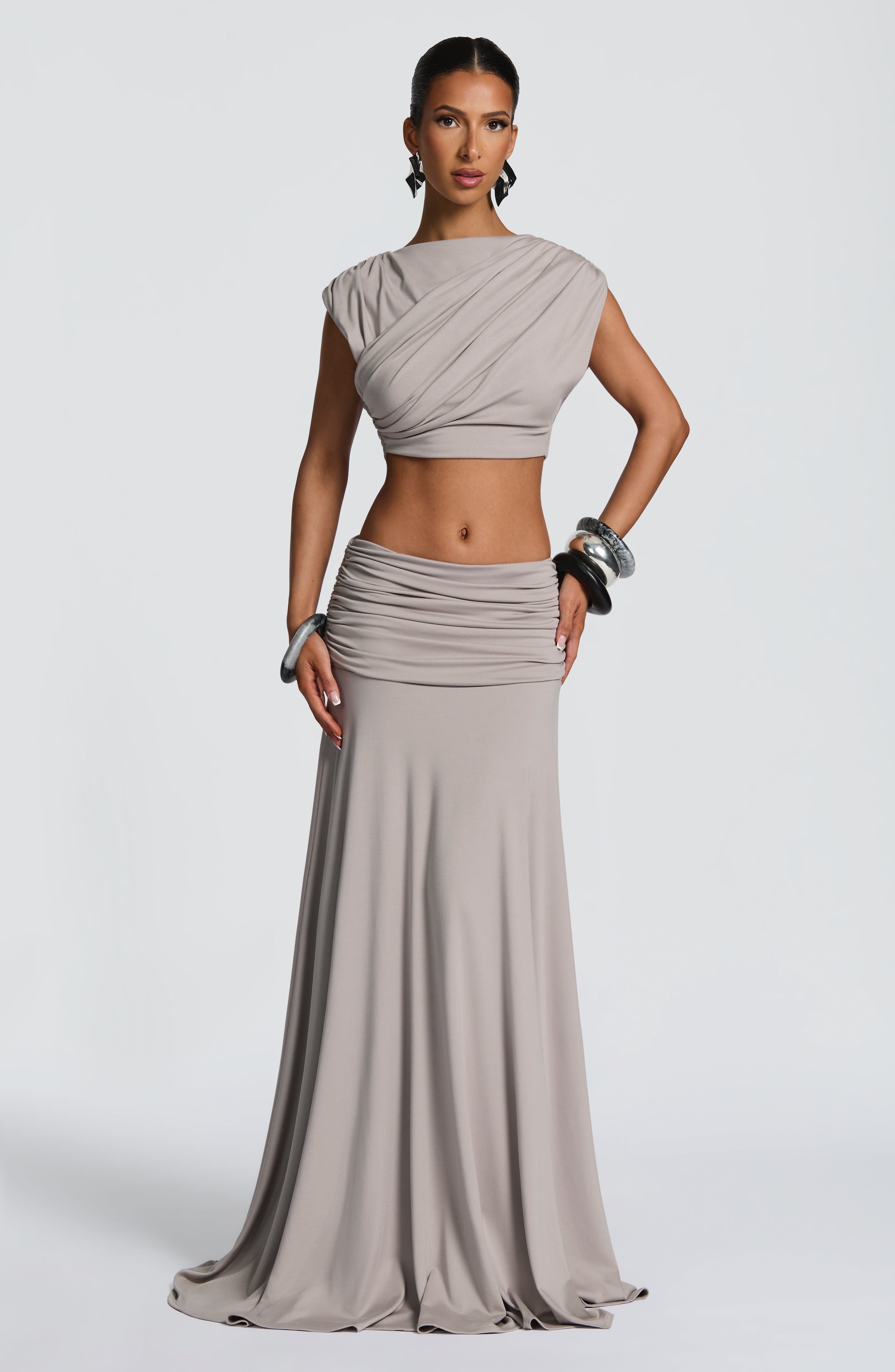 Fioreclo Amora Top in Light Grey