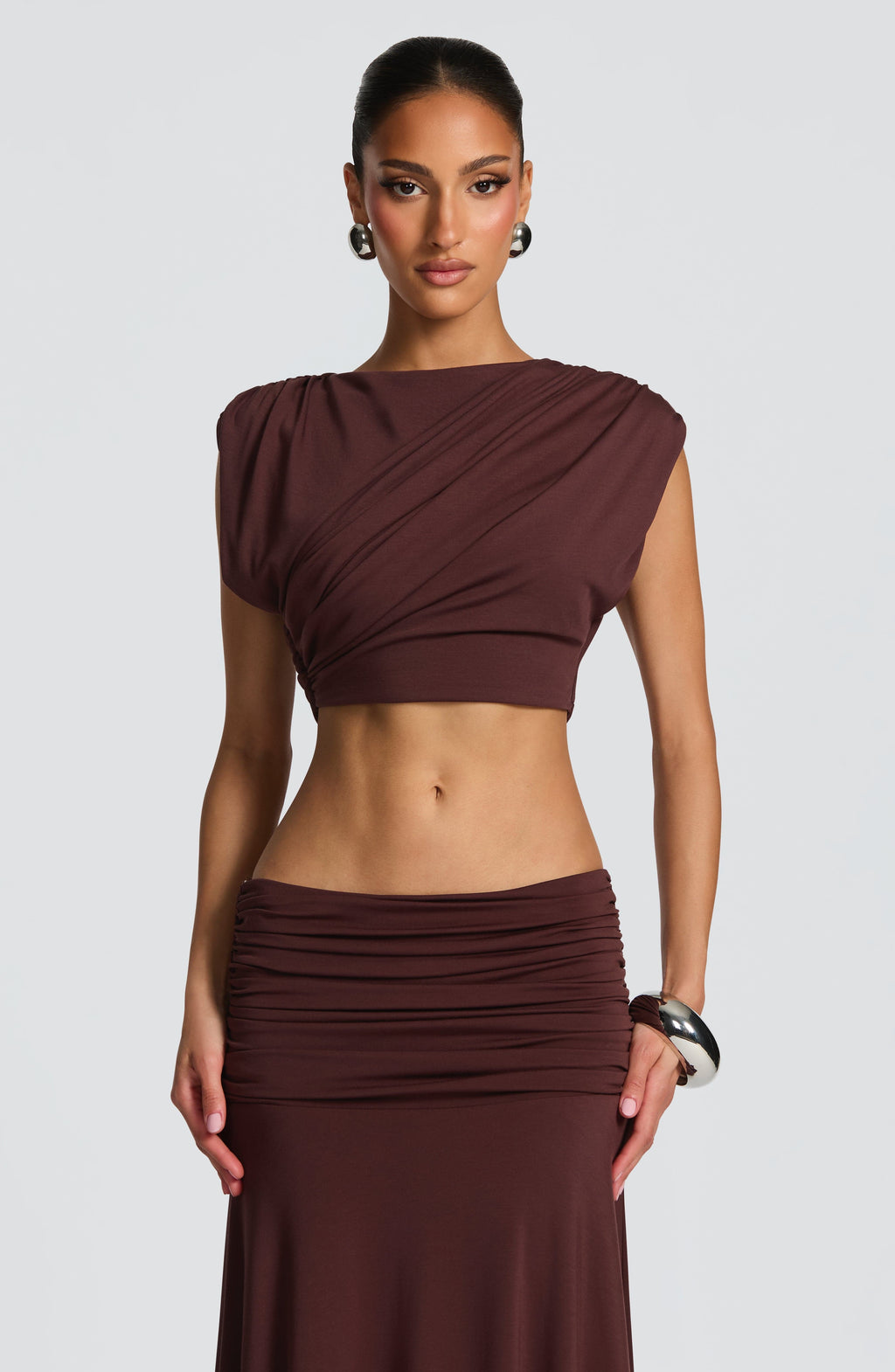 Fioreclo Amora Top in Plum Brown