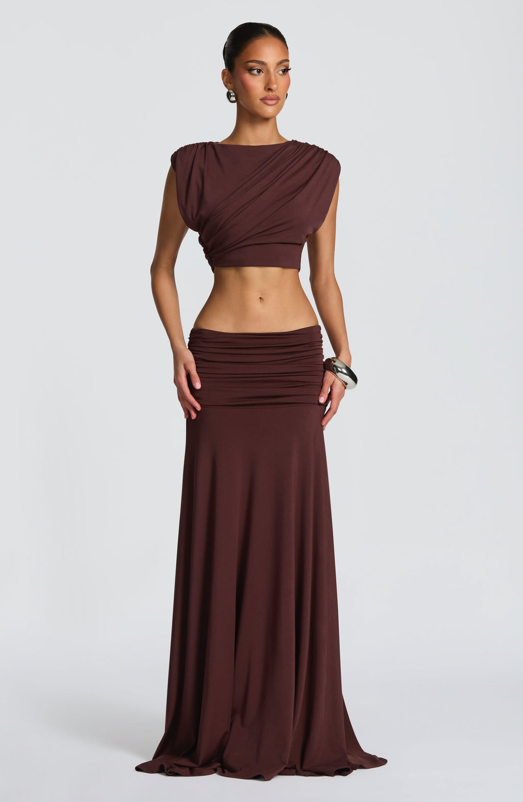 Fioreclo Amora Top in Plum Brown
