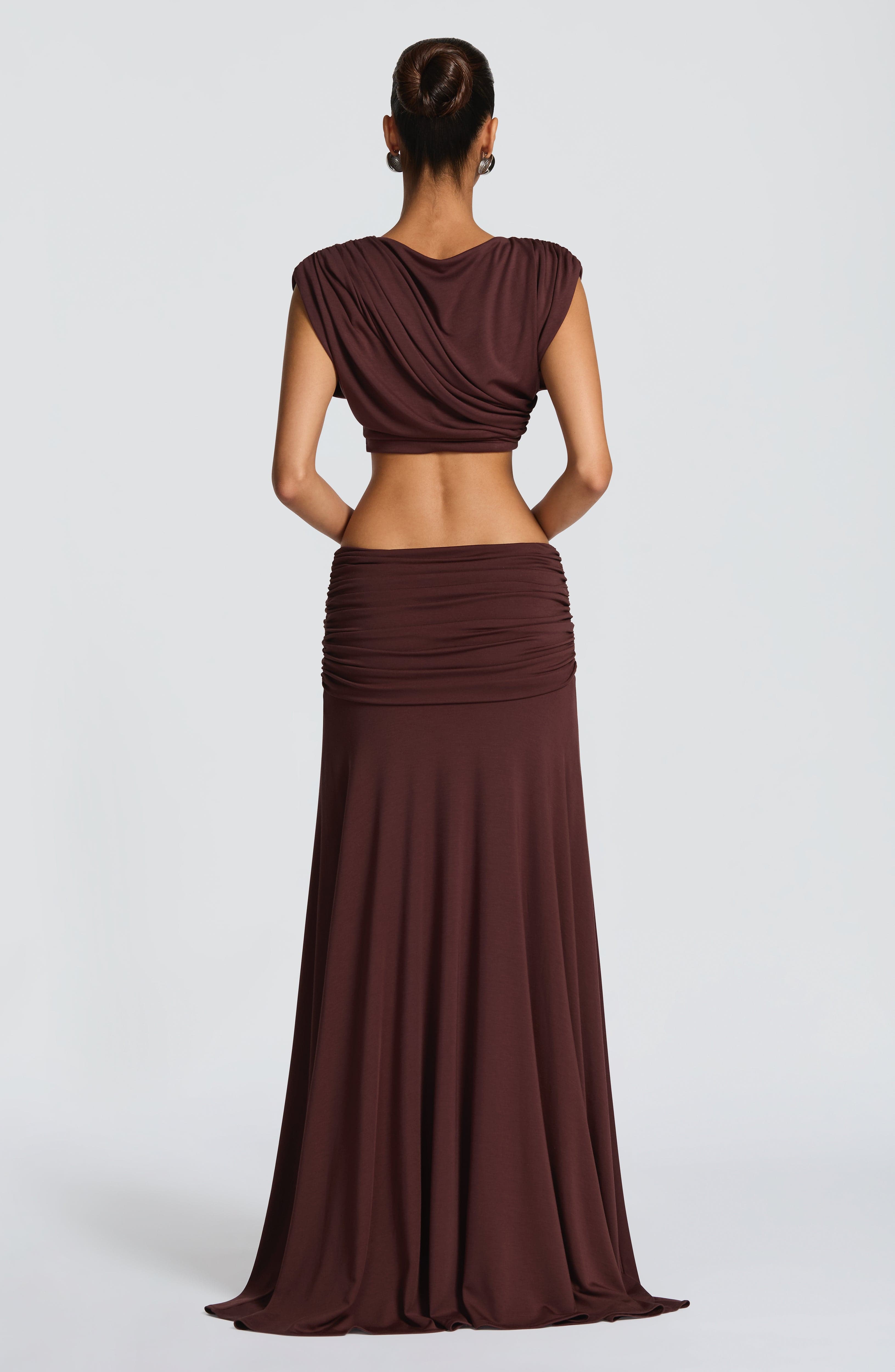 Fioreclo Amora Top in Plum Brown