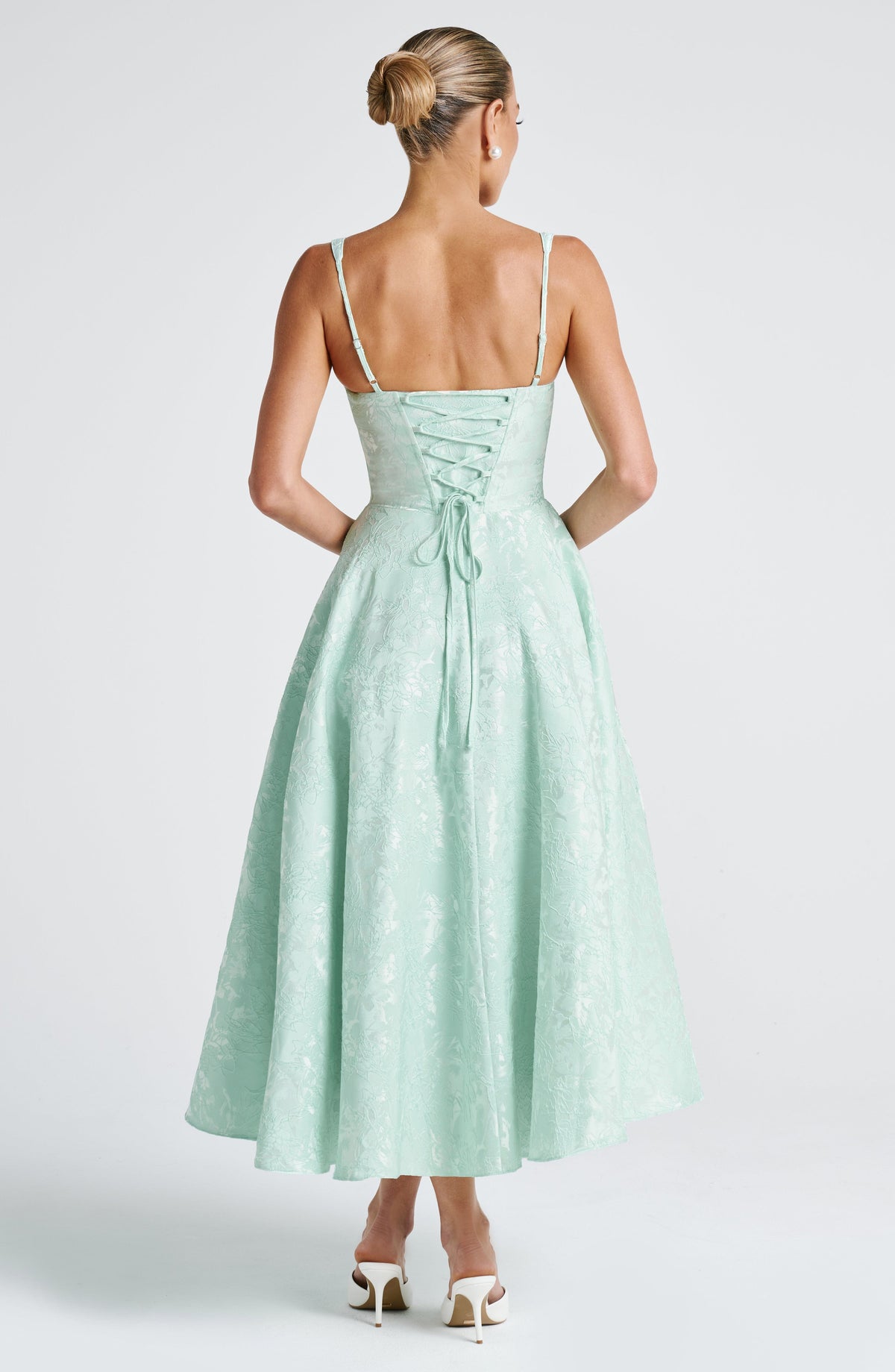 Fioreclo Amorae Midi Dress in Mint