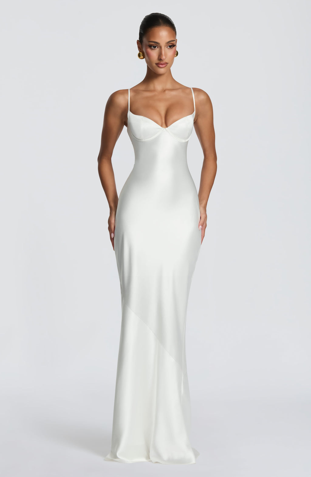 Fioreclo Amorella Maxi Dress in Ivory