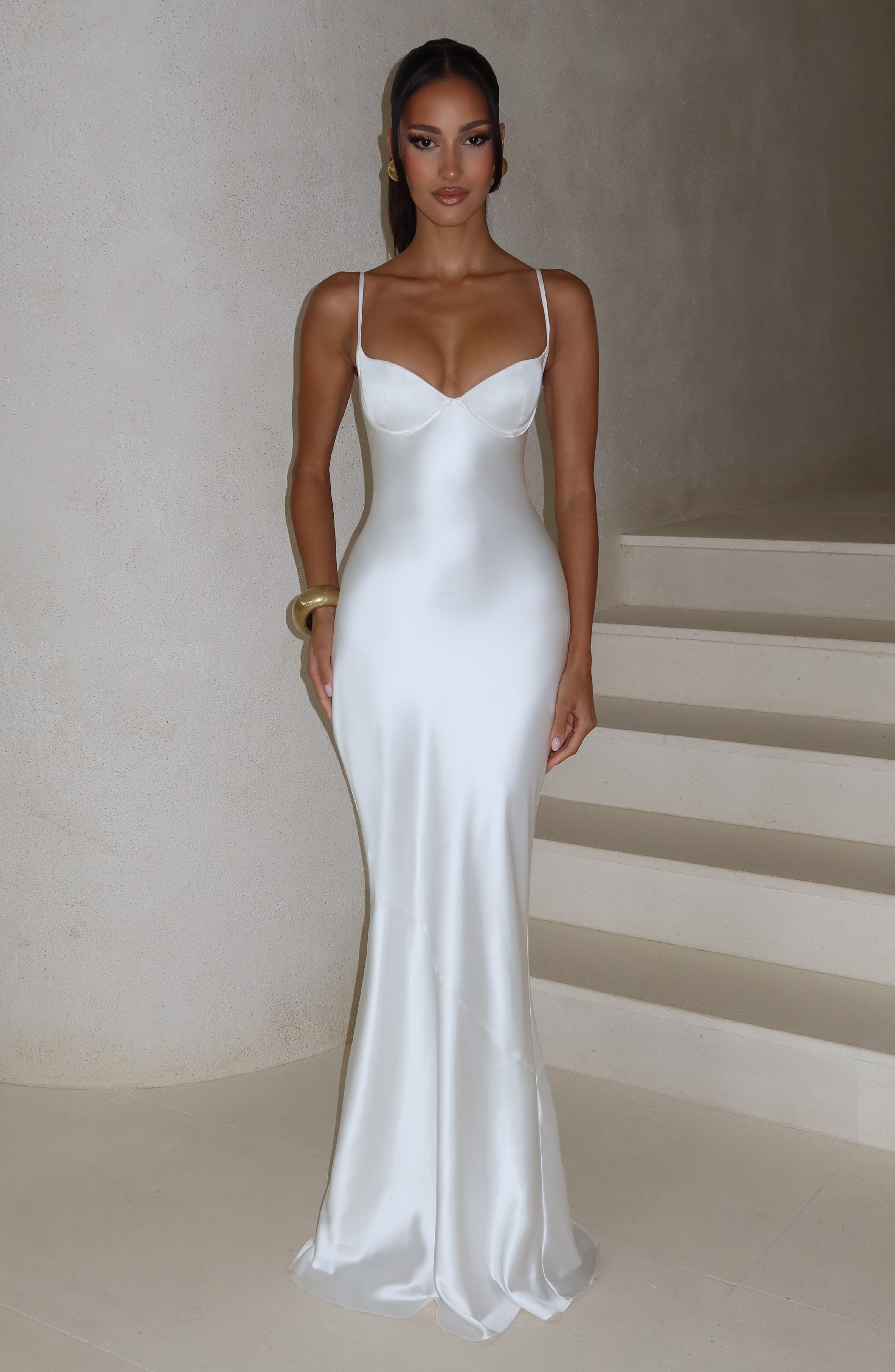 Fioreclo Amorella Maxi Dress in Ivory