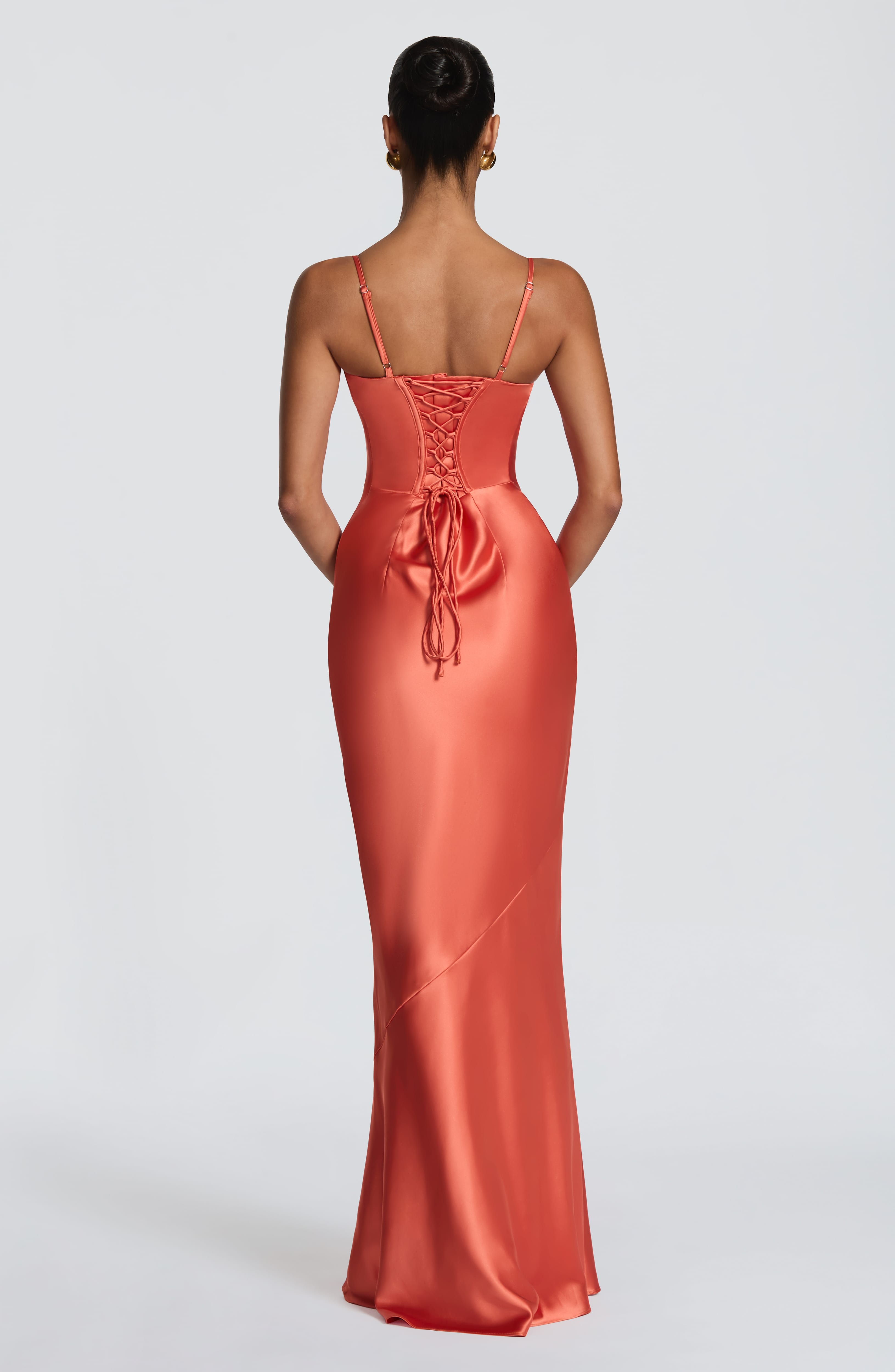Fioreclo Amorella Maxi Dress in Burnt Orange