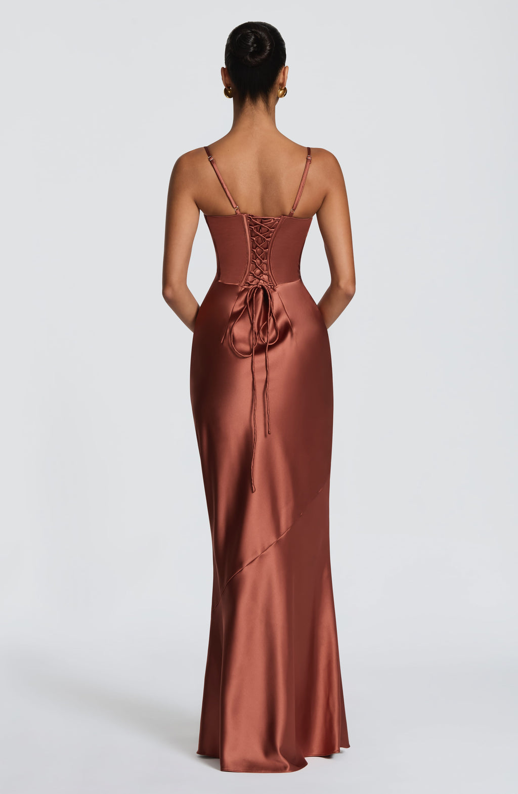 Fioreclo Amorella Maxi Dress in Rust