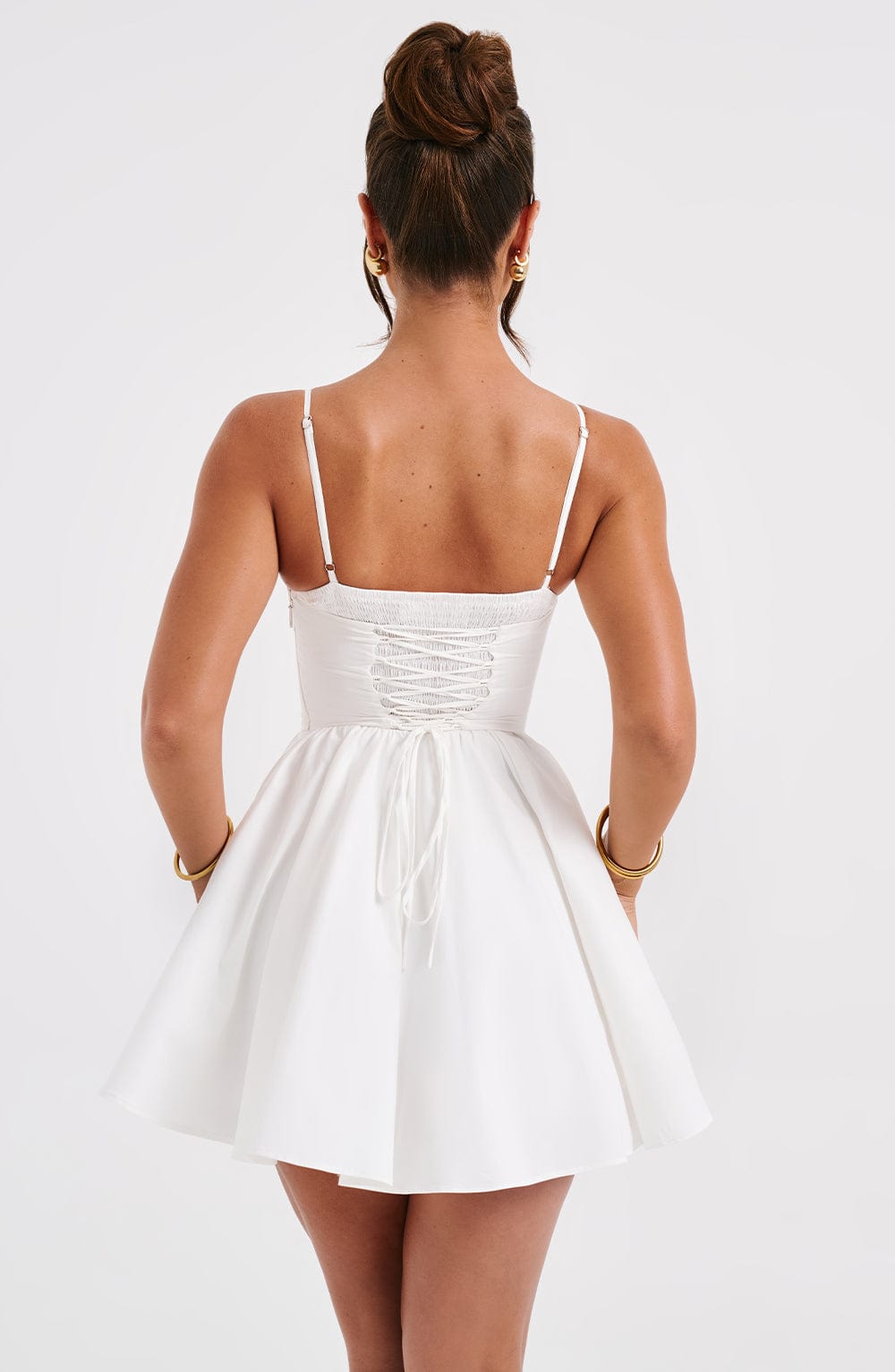 Fioreclo Analise Mini Dress in Ivory
