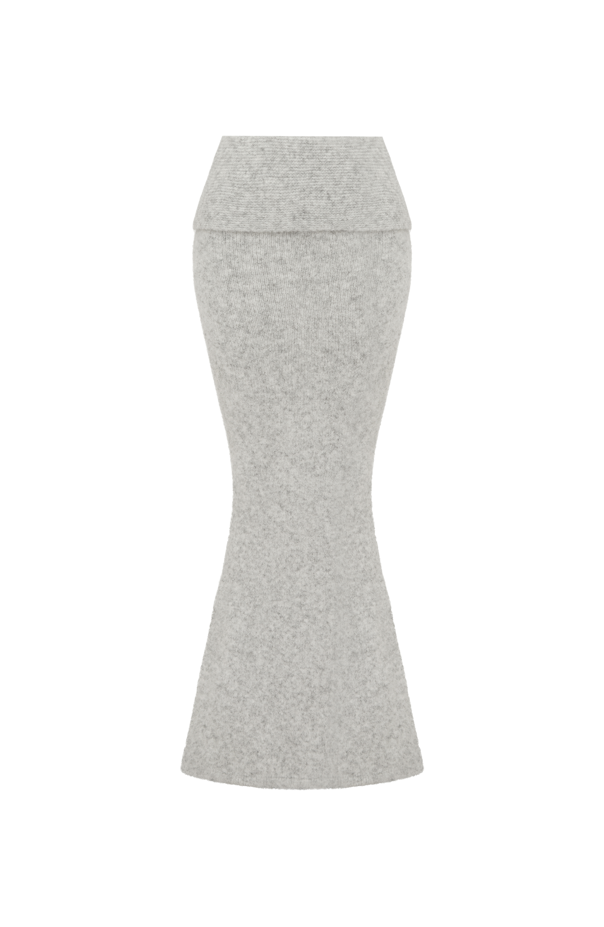 Fioreclo Andra Maxi Skirt in Light Grey Marl