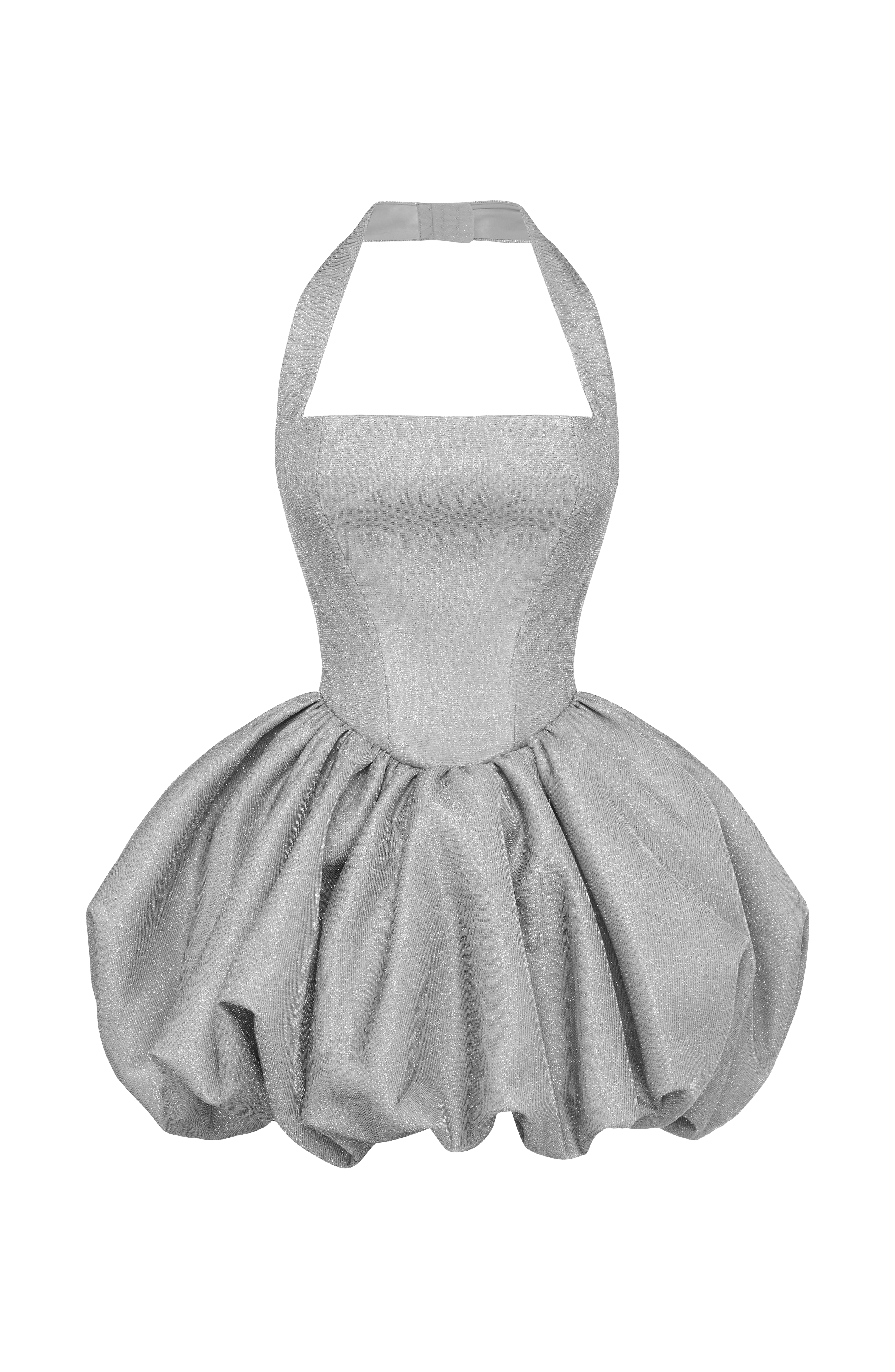 Fioreclo Araminta Mini Dress in Silver
