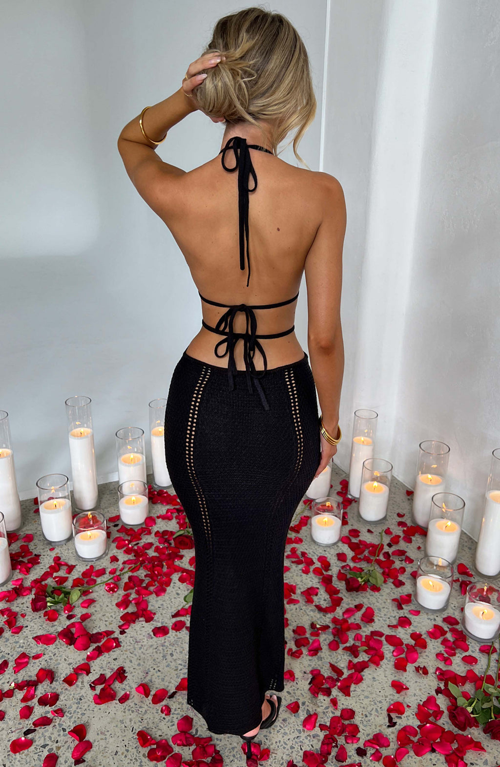 Fioreclo Arden Maxi Dress in Black
