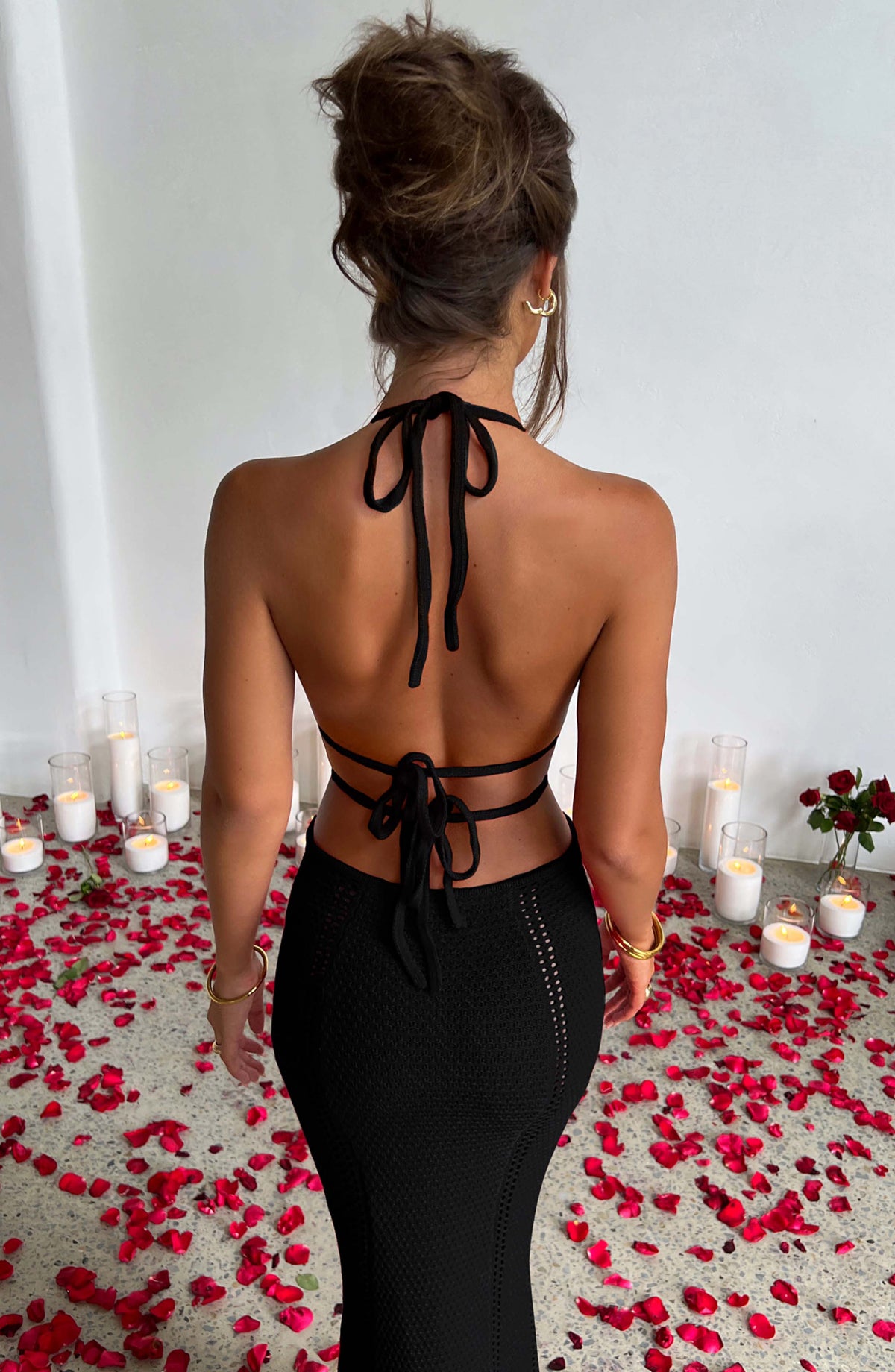 Fioreclo Arden Maxi Dress in Black