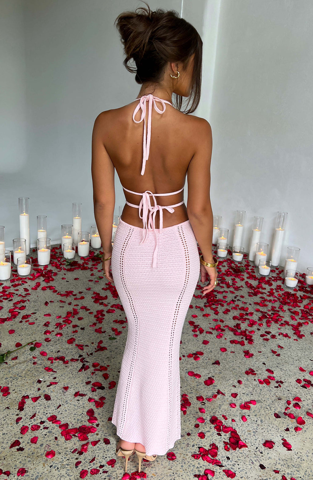 Fioreclo Arden Maxi Dress in Blush