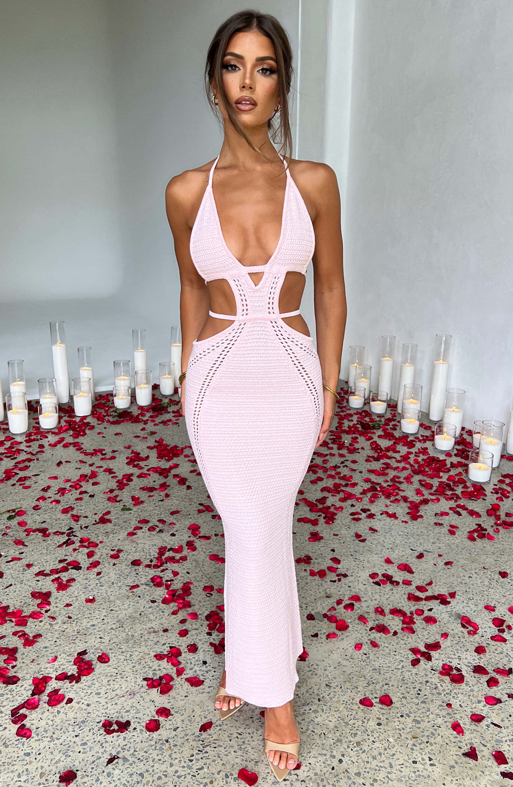 Fioreclo Arden Maxi Dress in Blush