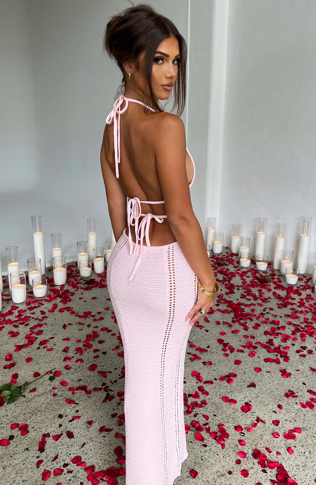 Fioreclo Arden Maxi Dress in Blush