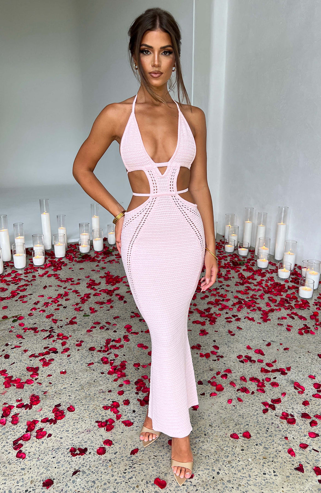 Fioreclo Arden Maxi Dress in Blush
