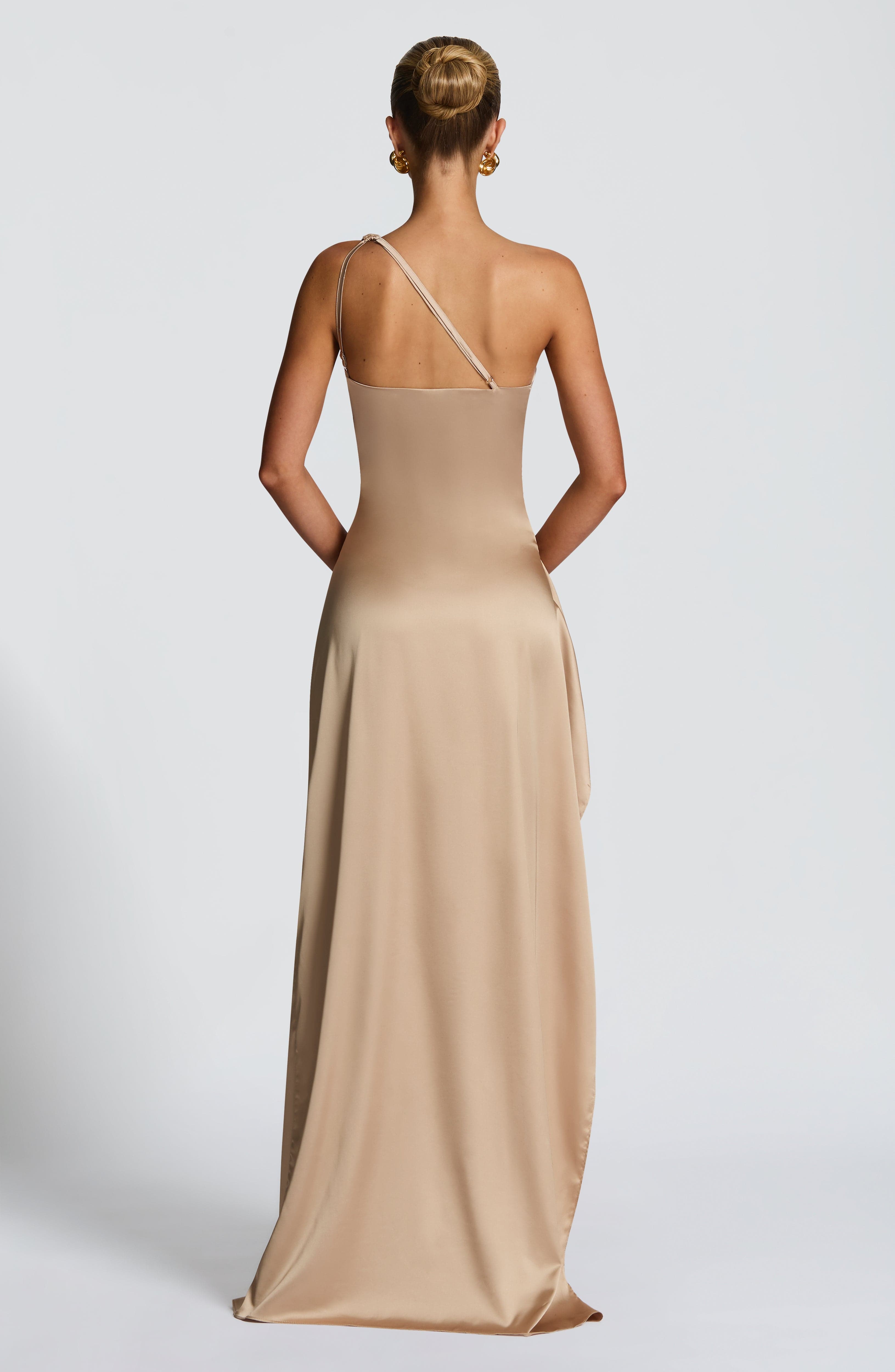 Fioreclo Ariel Maxi Dress in Champagne