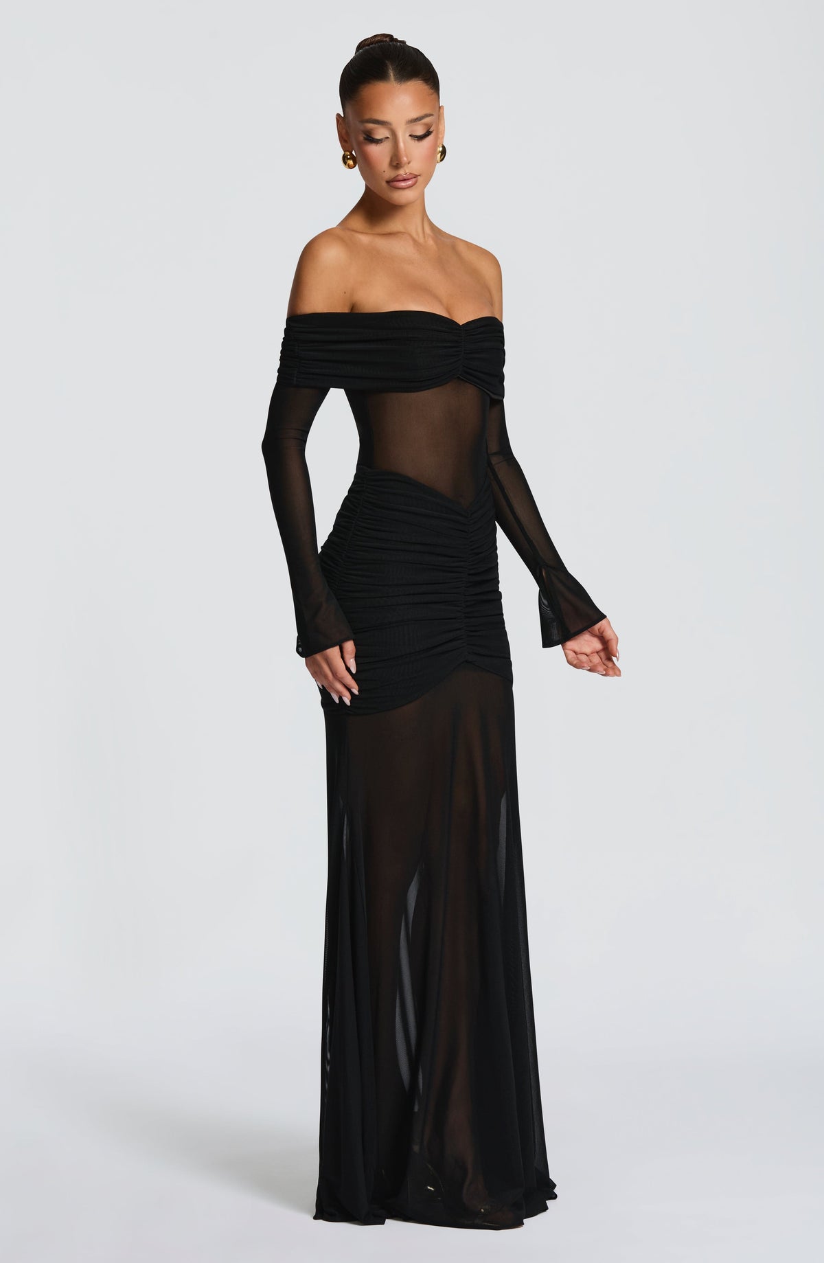 Fioreclo Arlena Maxi Dress in Black