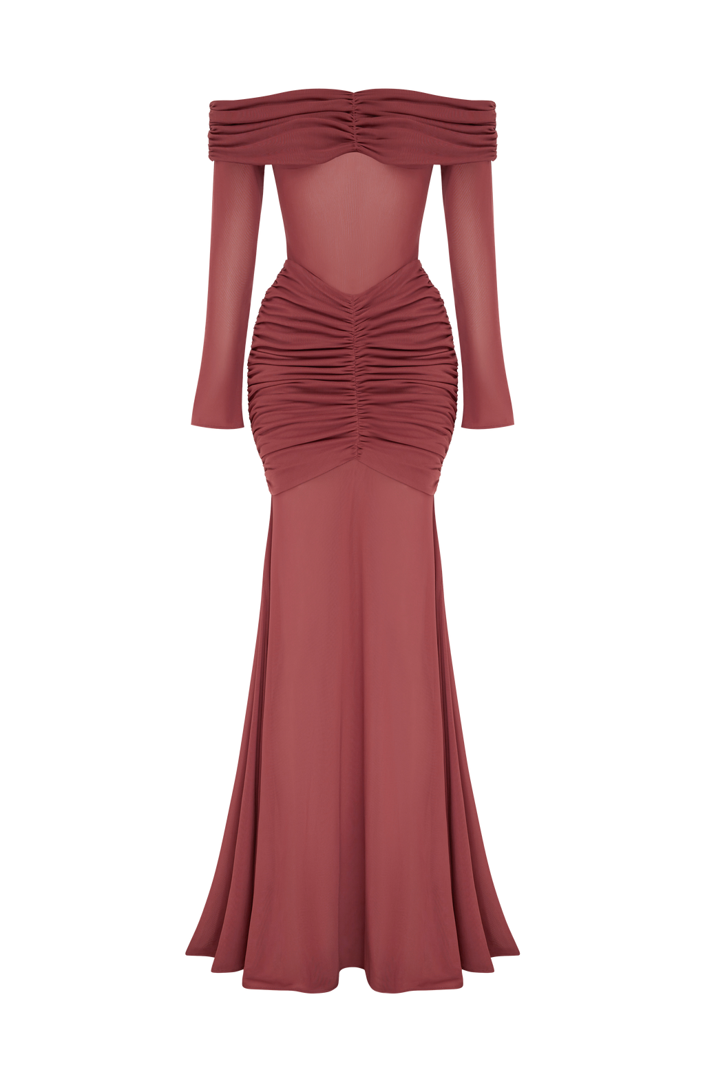 Fioreclo Arlena Maxi Dress in Rose Brown