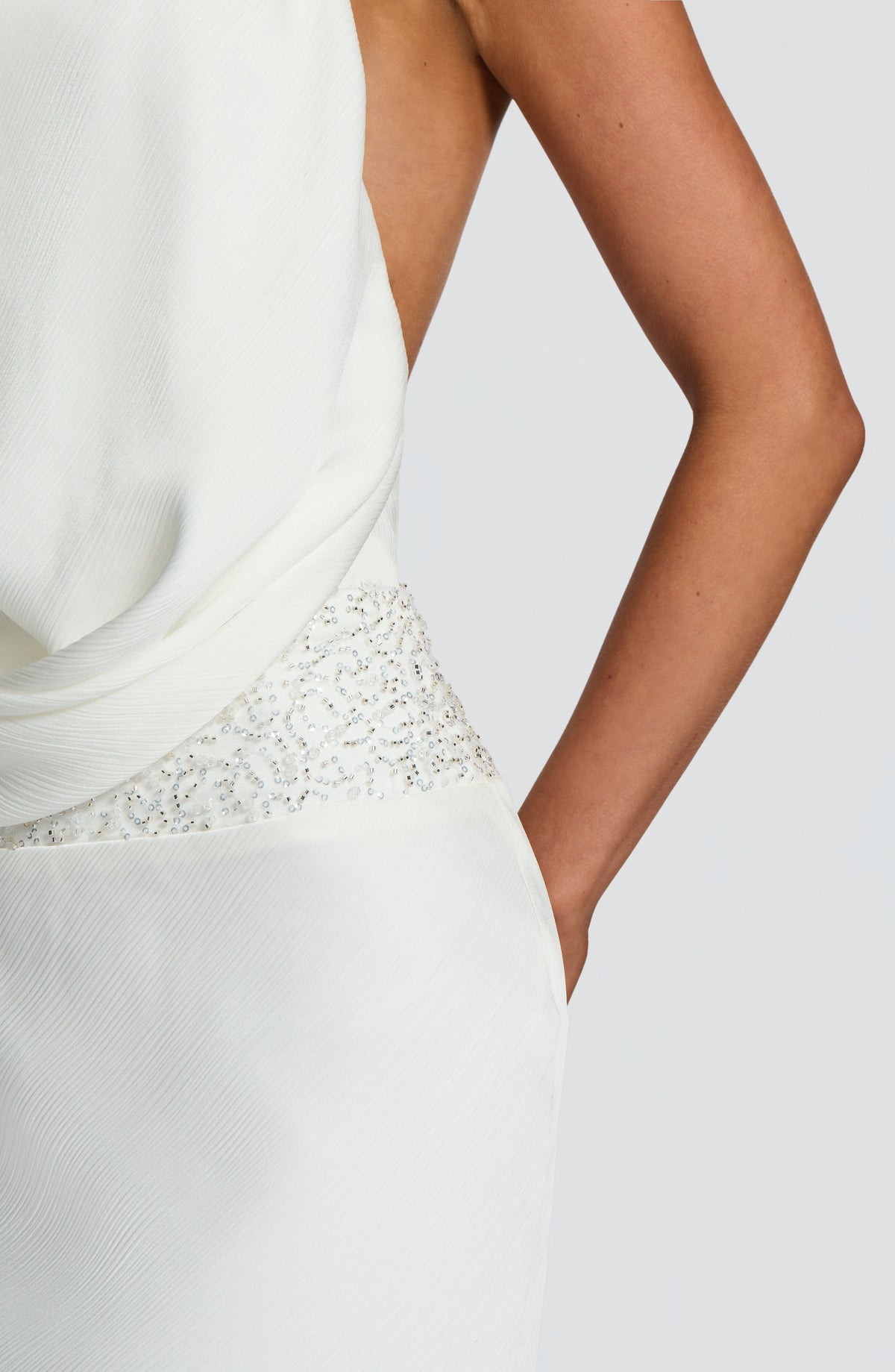 Fioreclo Armelle Maxi Dress in Ivory