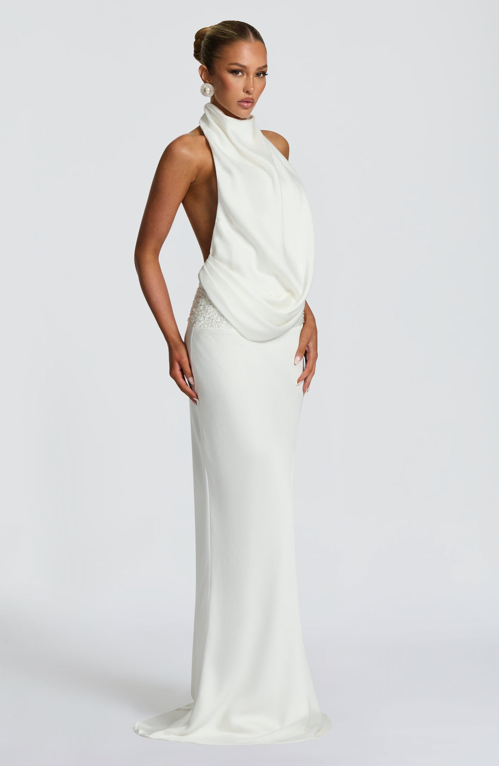 Fioreclo Armelle Maxi Dress in Ivory