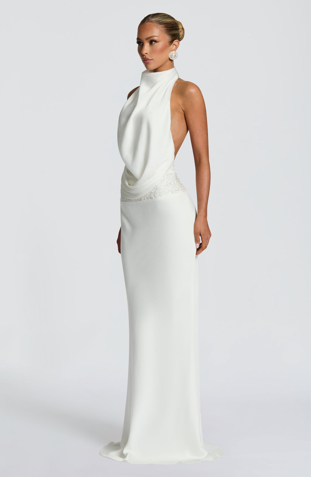 Fioreclo Armelle Maxi Dress in Ivory