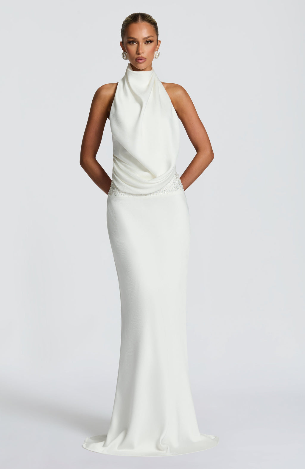 Fioreclo Armelle Maxi Dress in Ivory