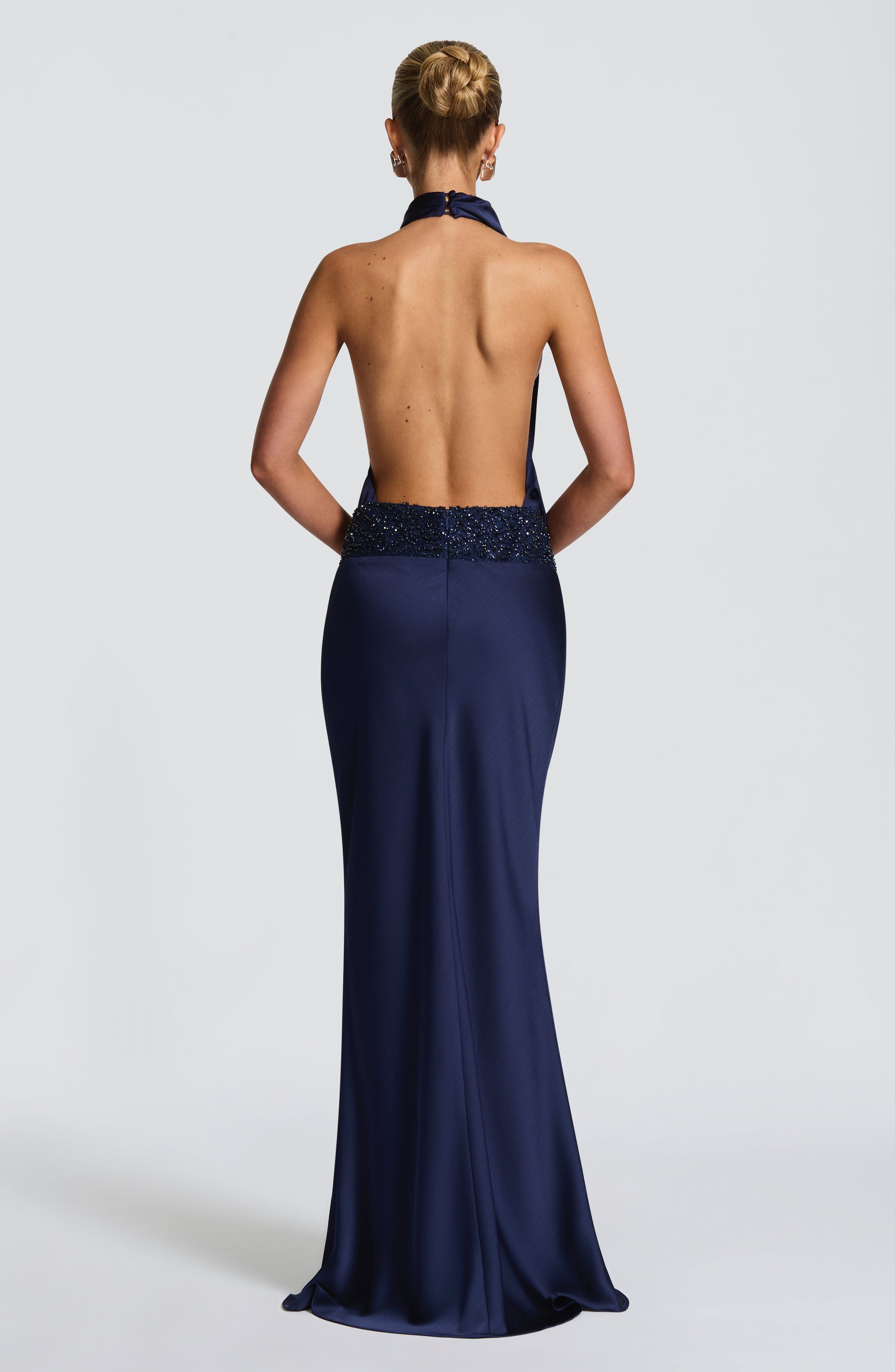 Fioreclo Armelle Maxi Dress in Navy