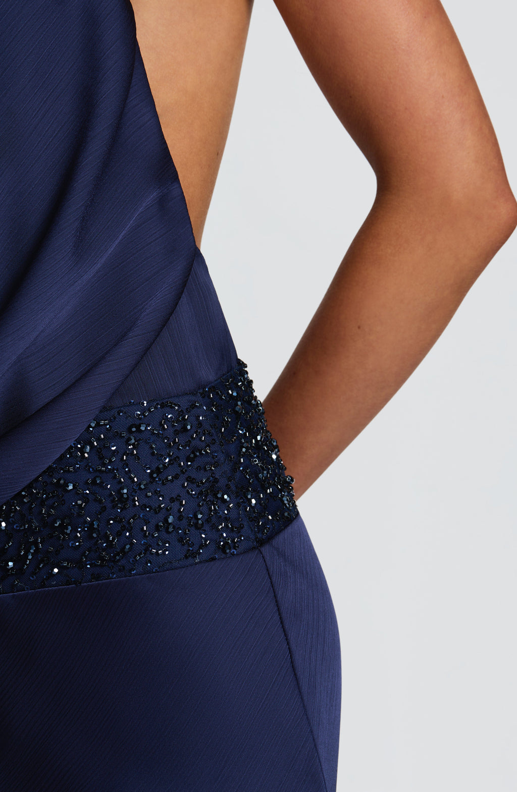 Fioreclo Armelle Maxi Dress in Navy