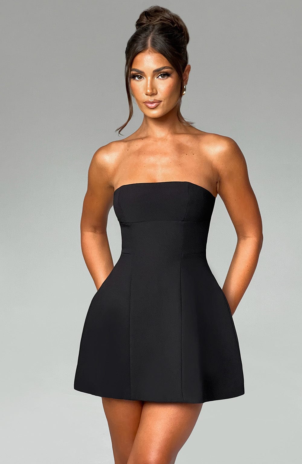 Fioreclo Asha Mini Dress in Black
