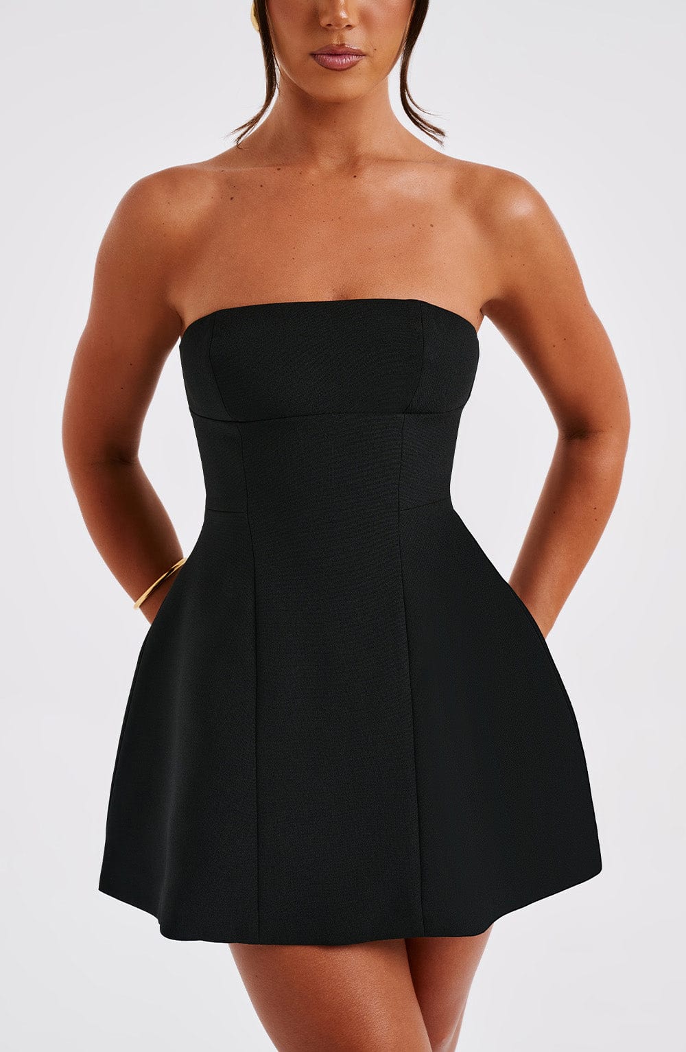 Fioreclo Asha Mini Dress in Black