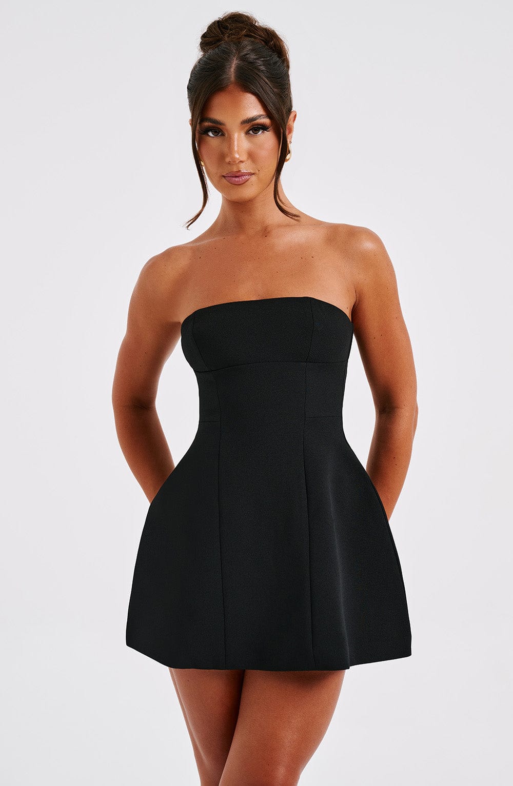 Fioreclo Asha Mini Dress in Black