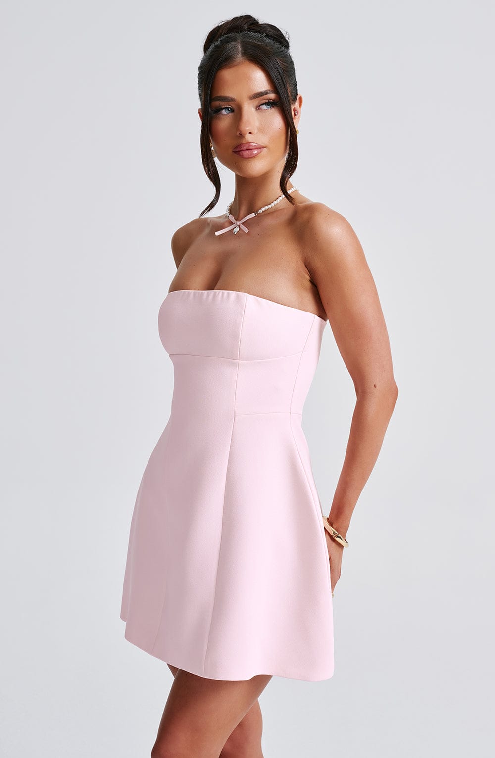 Fioreclo Asha Mini Dress in Blush