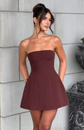 Fioreclo Asha Mini Dress in Brown