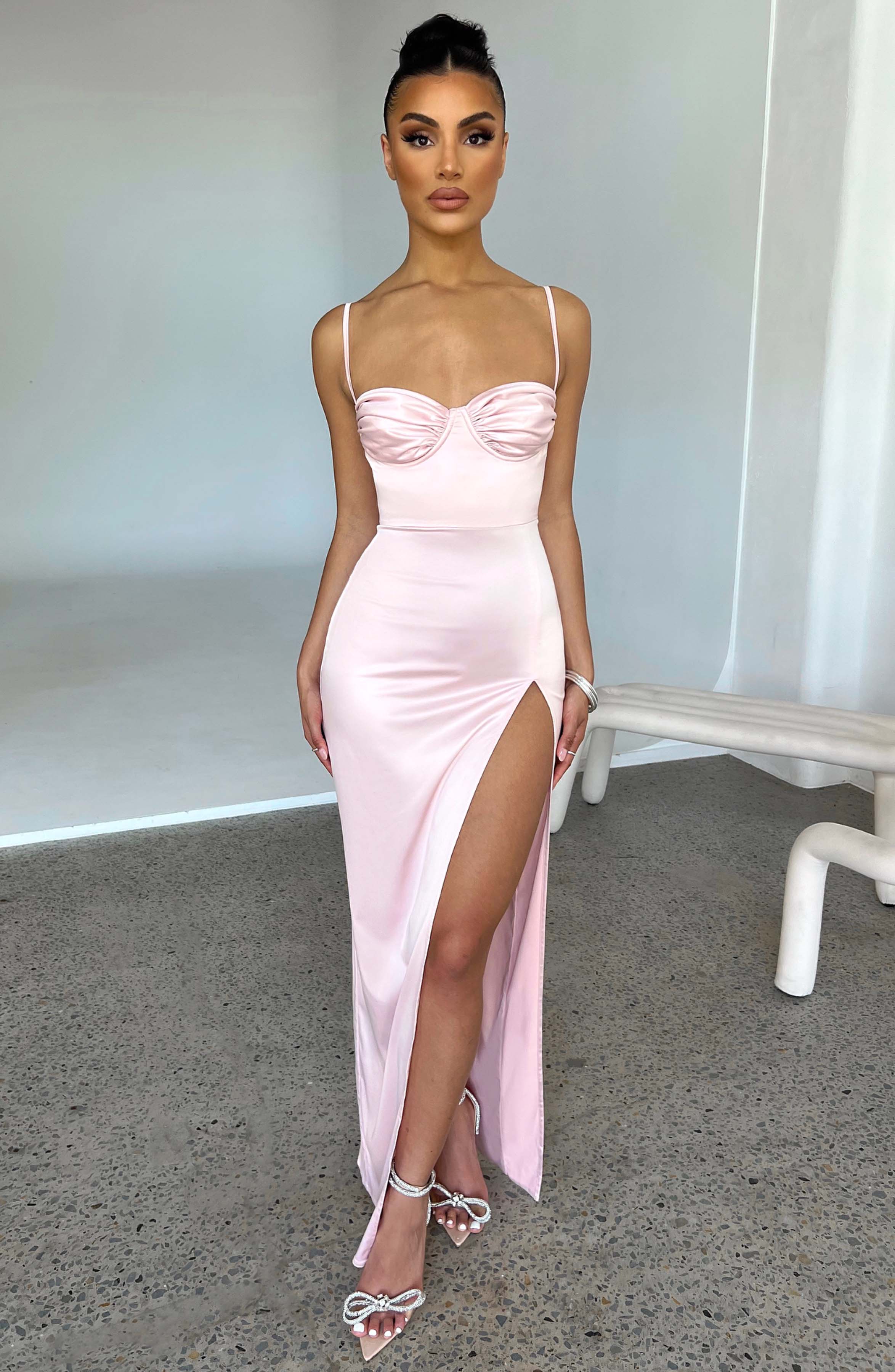 Fioreclo Aurora Maxi Dress in Blush