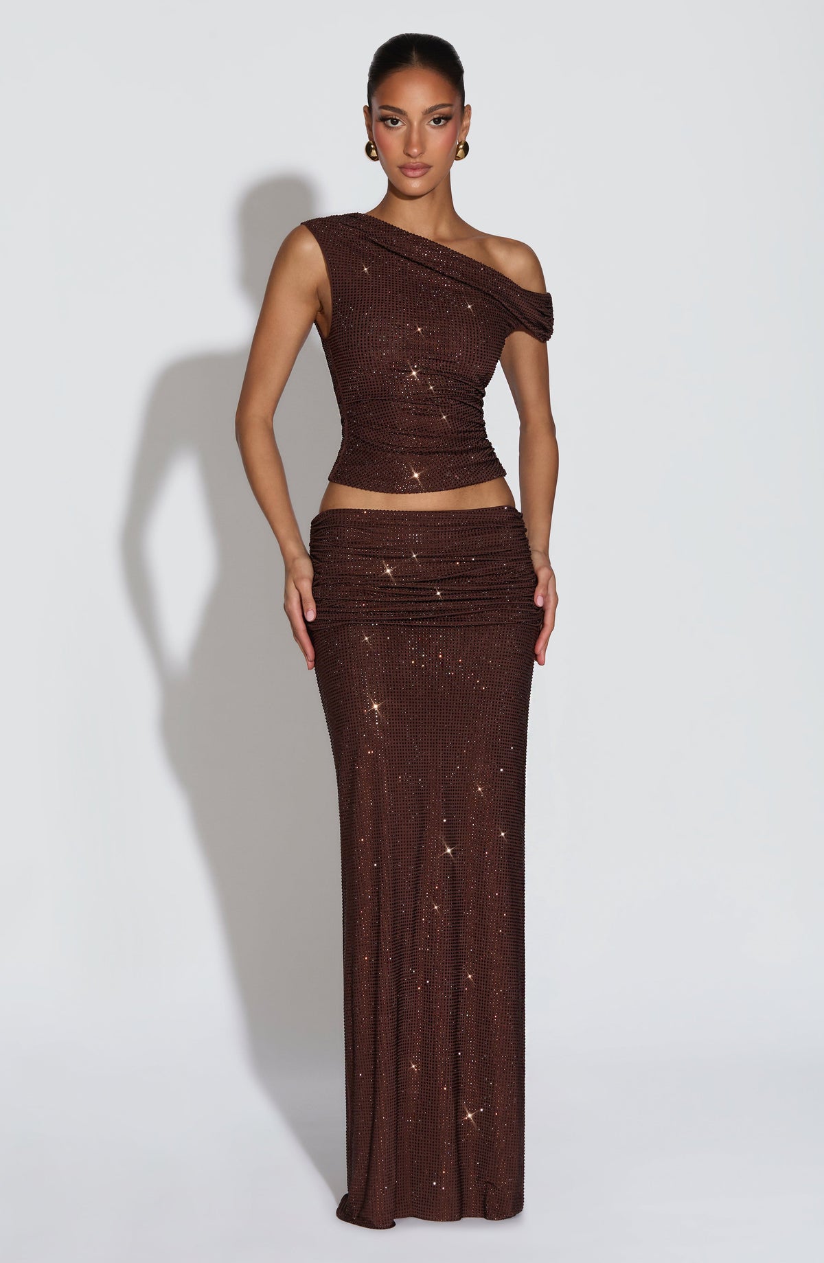 Fioreclo Aveline Top in Plum Brown