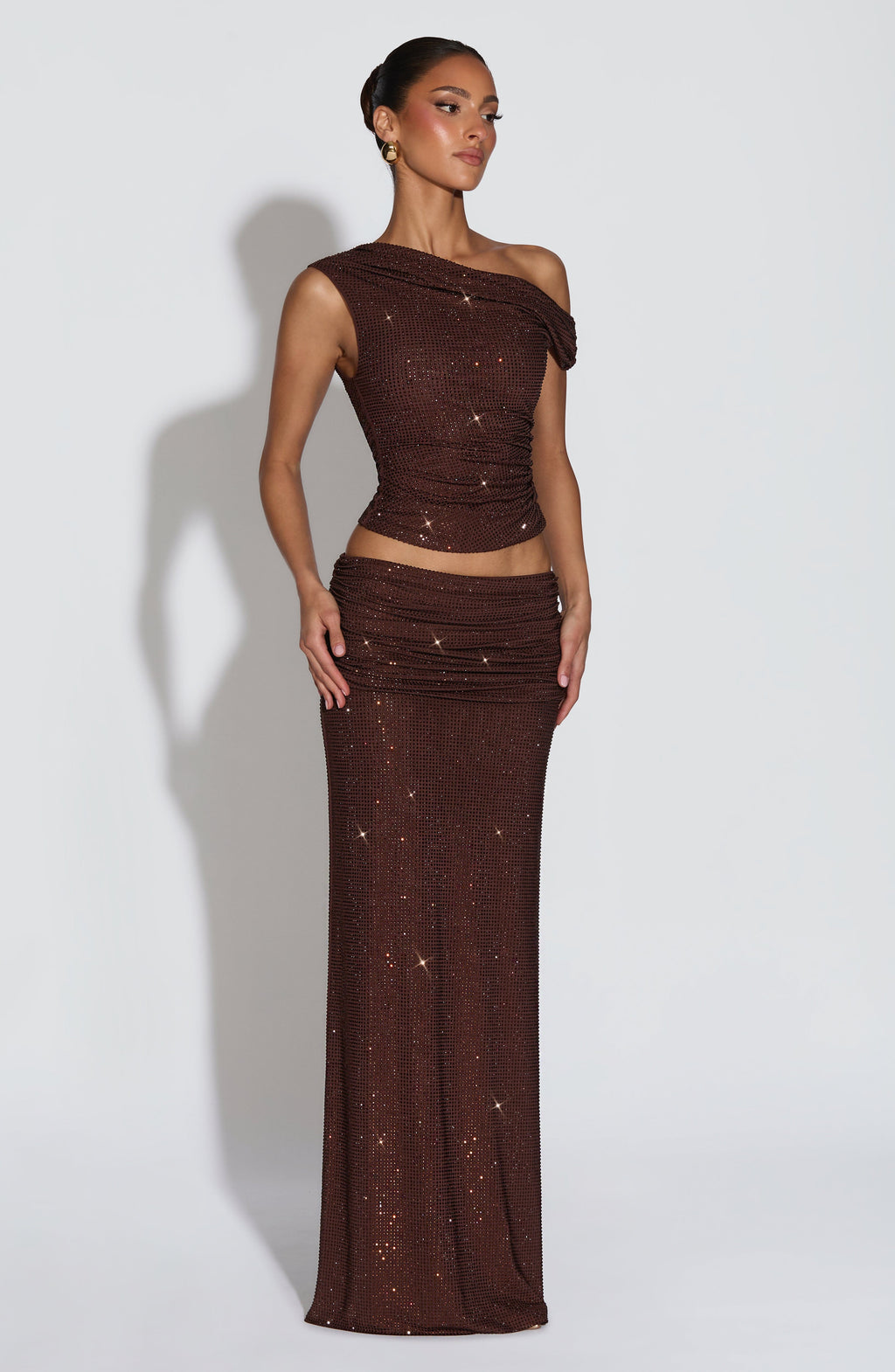 Fioreclo Aveline Top in Plum Brown