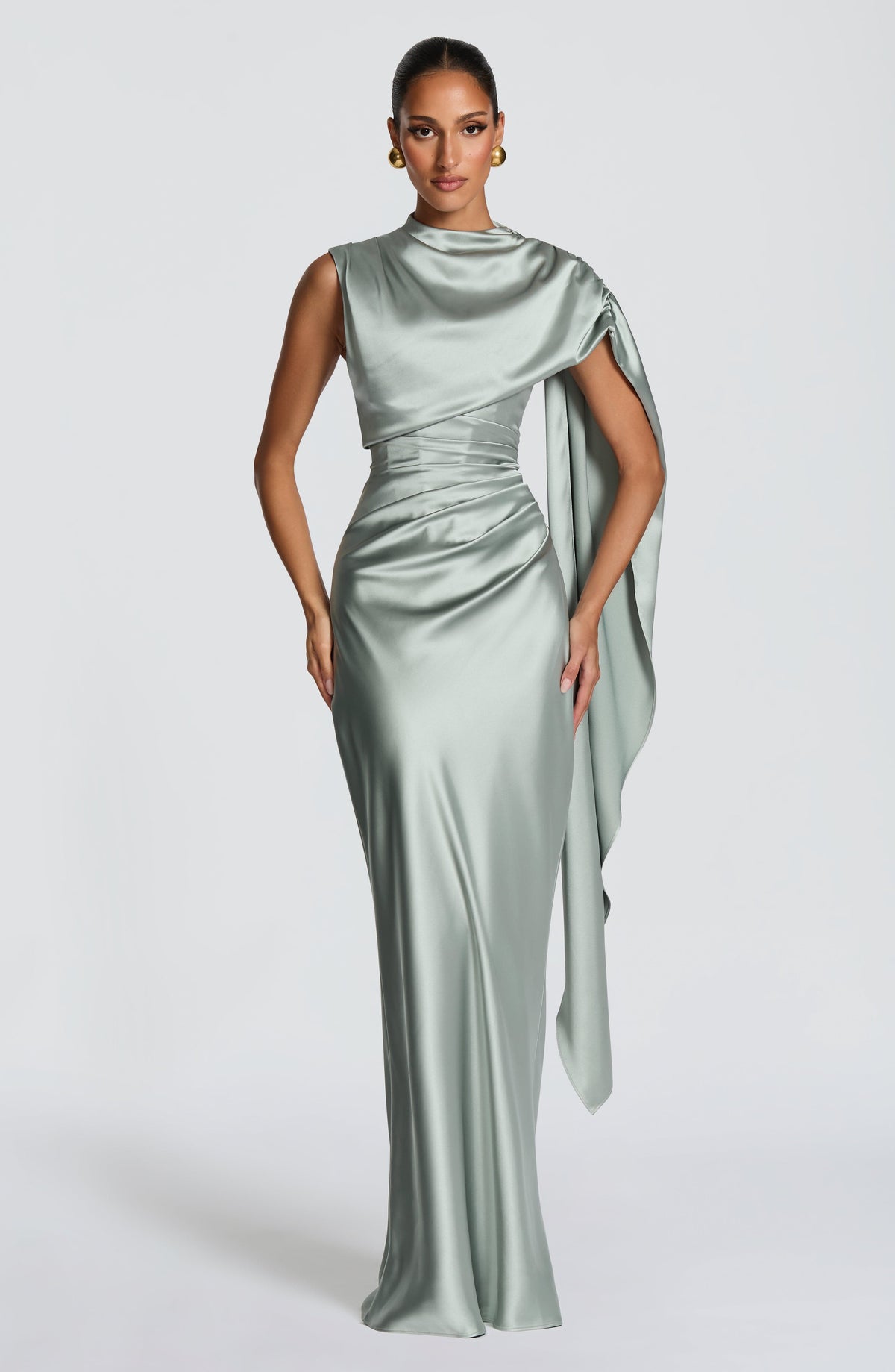 Fioreclo Avienne Maxi Dress in Sage