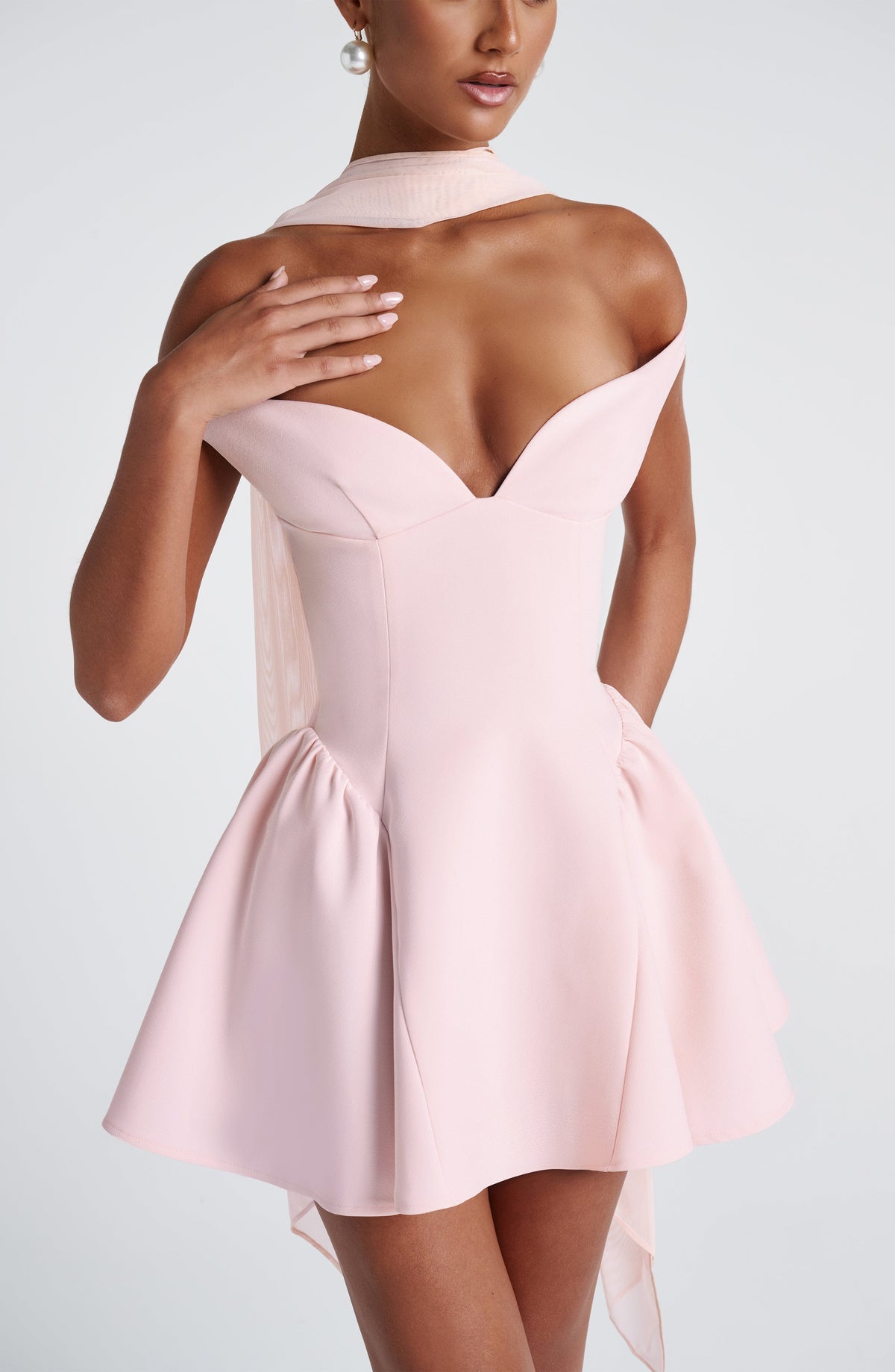 Fioreclo Aylah Scarf in Blush