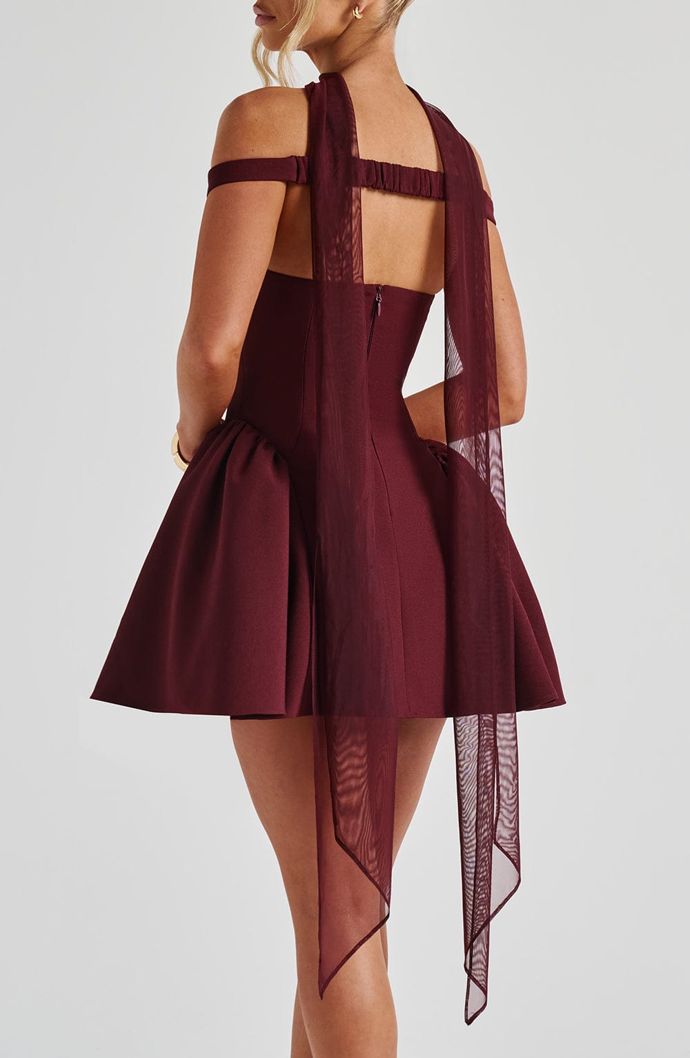 Fioreclo Aylah Scarf in Cherry Lacquer