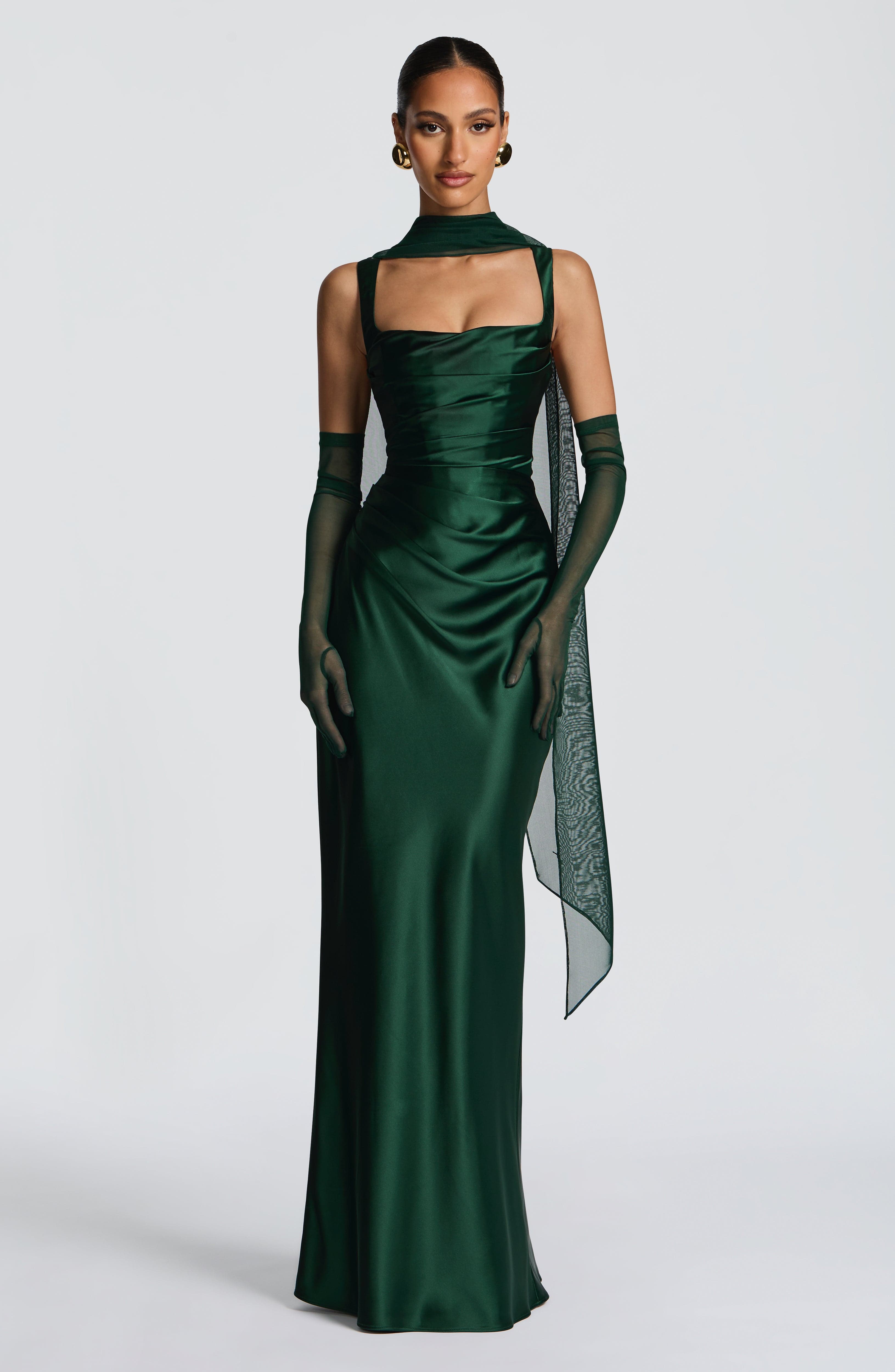 Fioreclo Aylah Scarf in Emerald