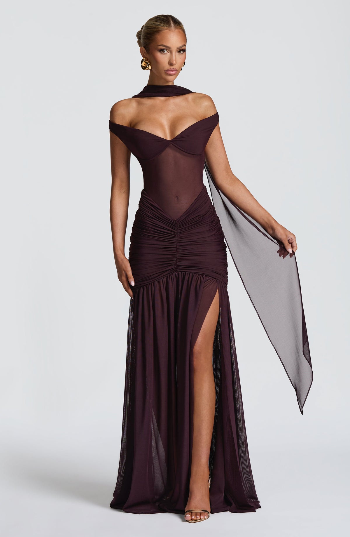 Fioreclo Aylah Scarf in Plum