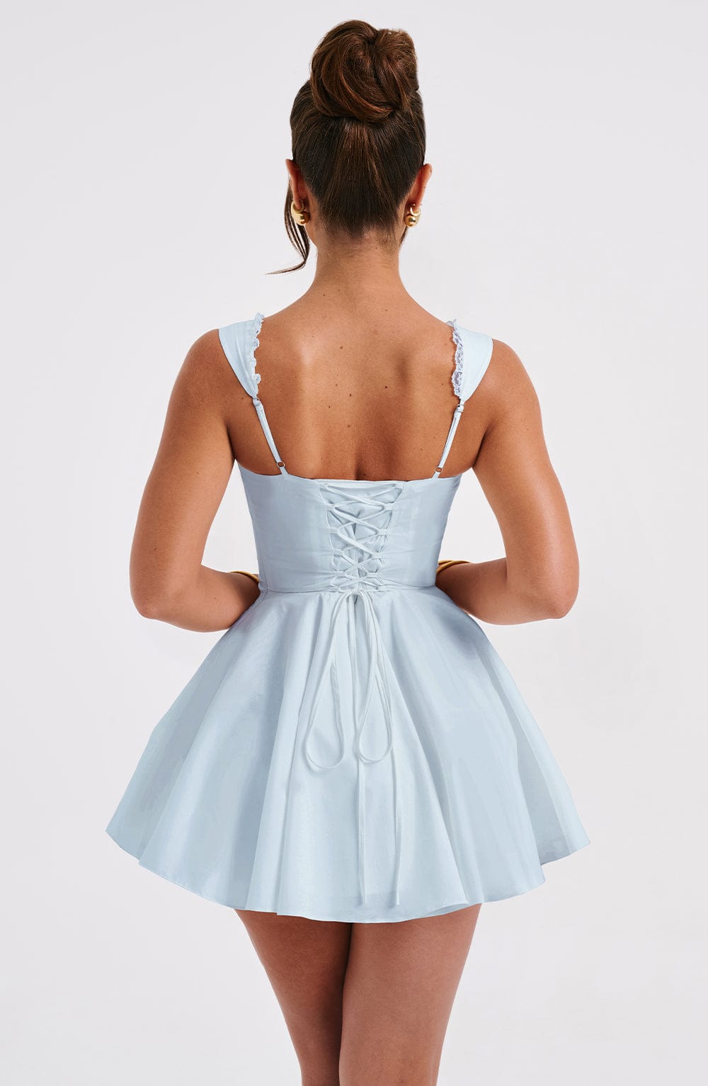 Flourenne Adalene Mini Dress in Blue