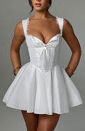 Flourenne Adalene Mini Dress in Ivory