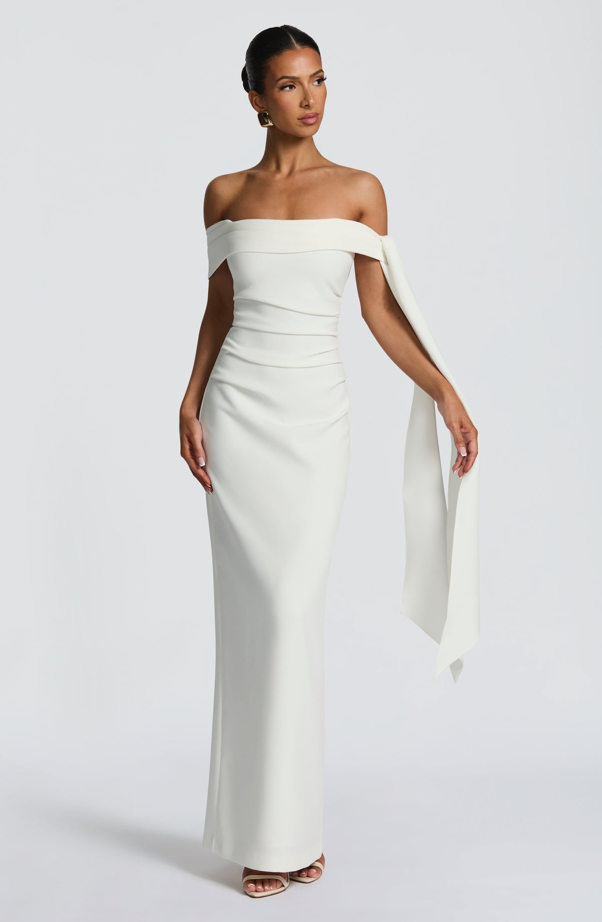 Flourenne Addyson Maxi Dress in Ivory