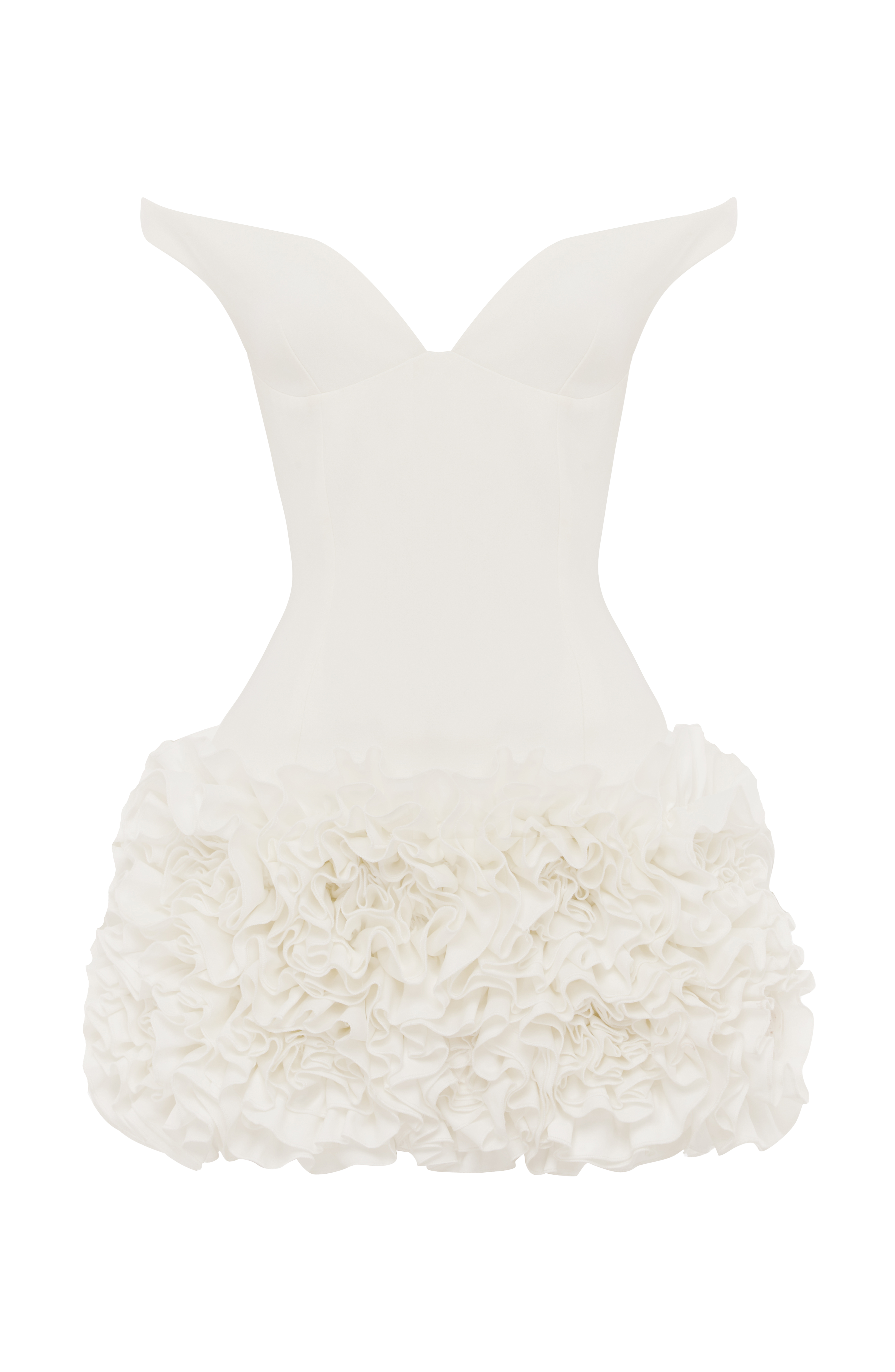 Flourenne Adette Mini Dress in Ivory