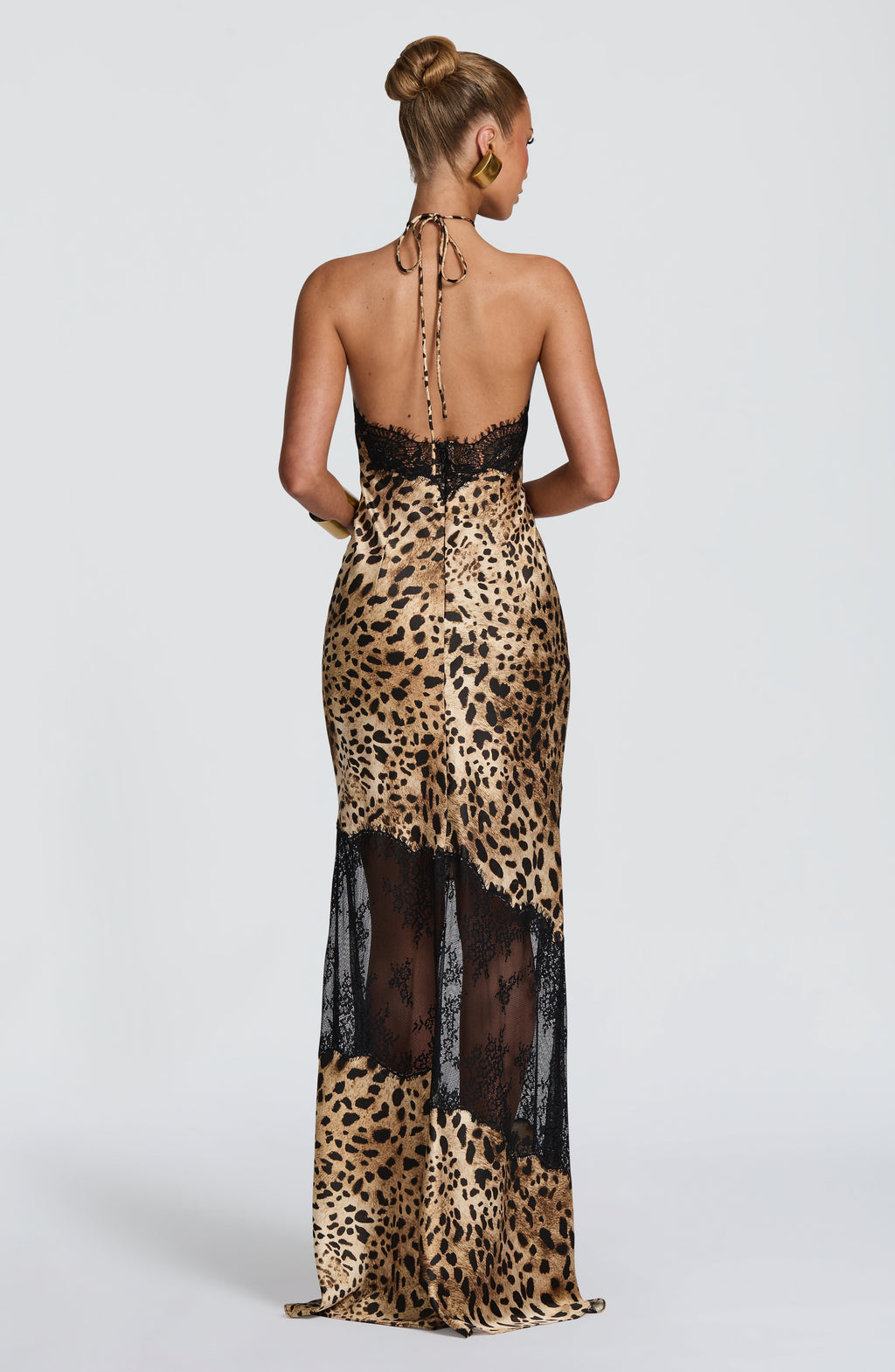 Flourenne Agneta Maxi Dress in Leopard Print
