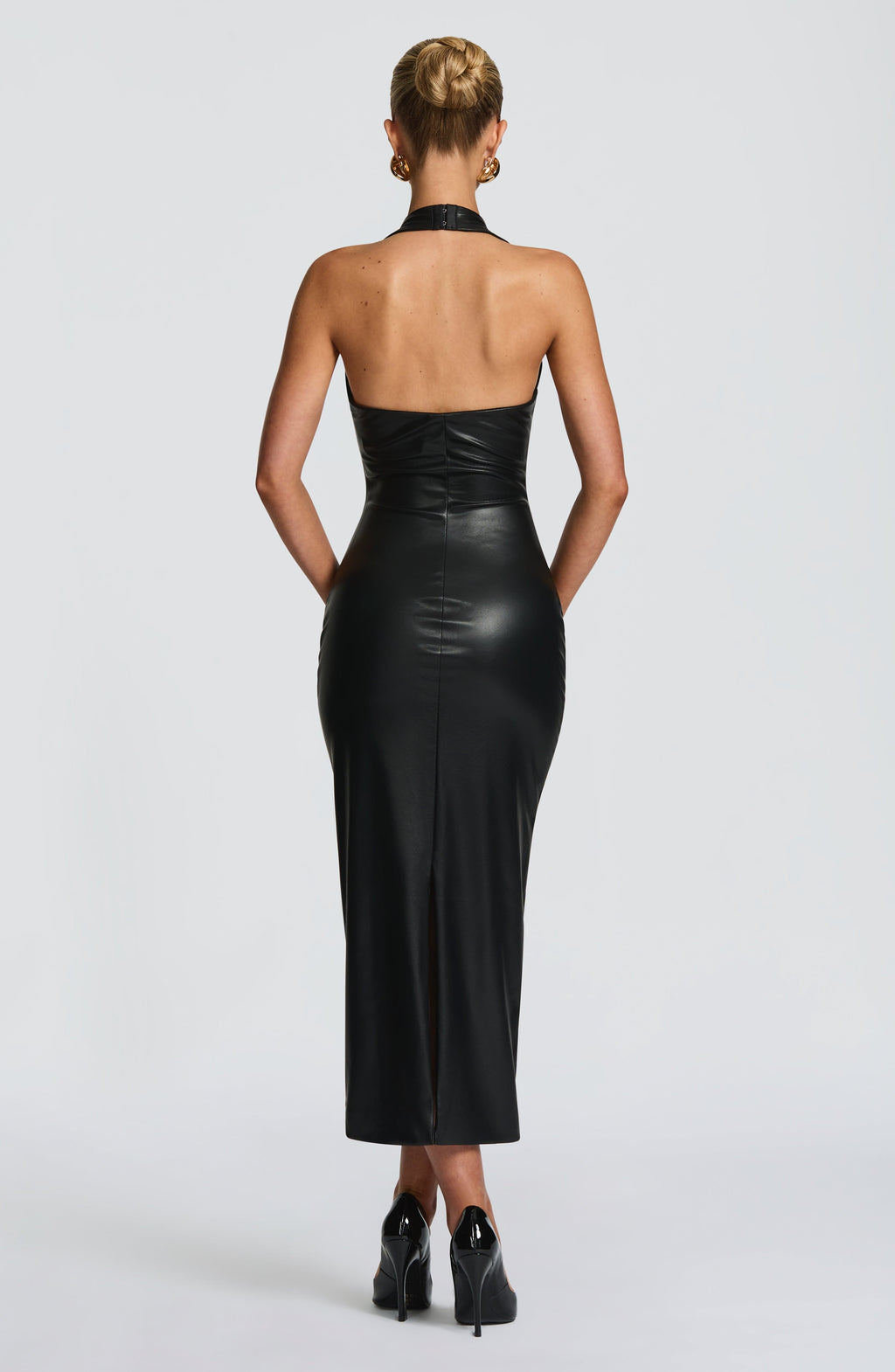 Flourenne Ainslie Midi Dress in Black