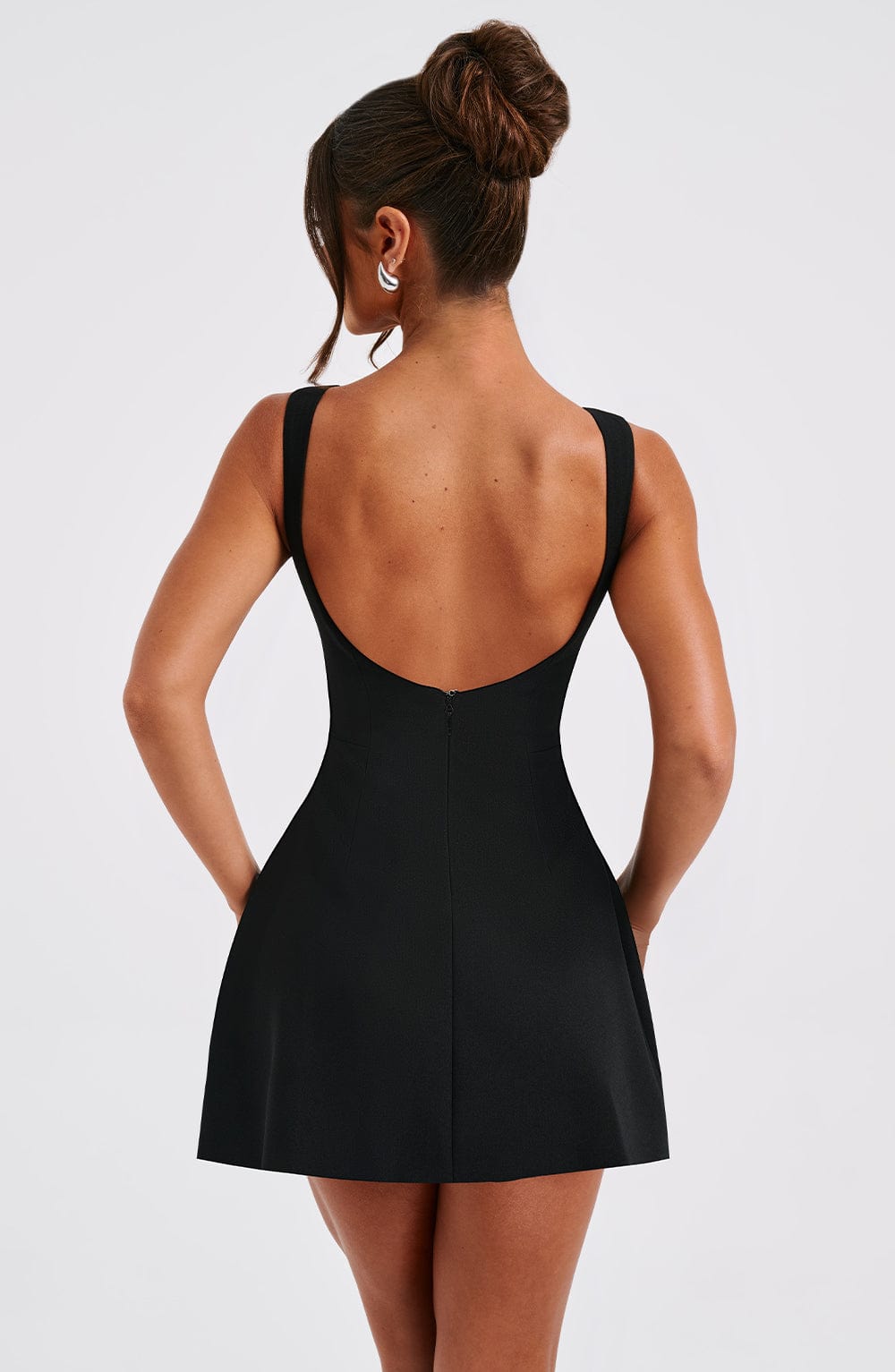 Flourenne Alanis Mini Dress in Black
